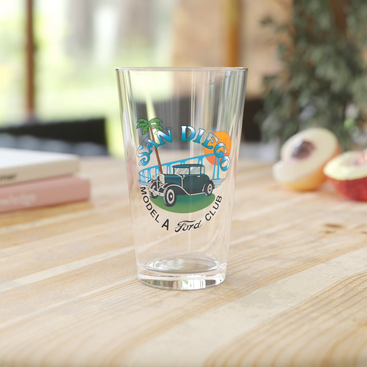 San Diego Model A Ford Club Pint Glass