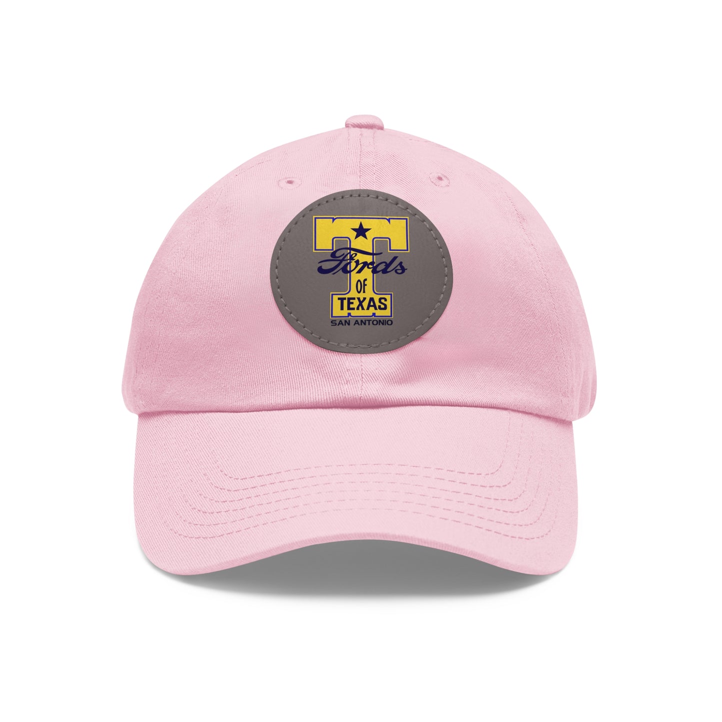T Fords of Texas Dad Hat with Leather Patch (Round)