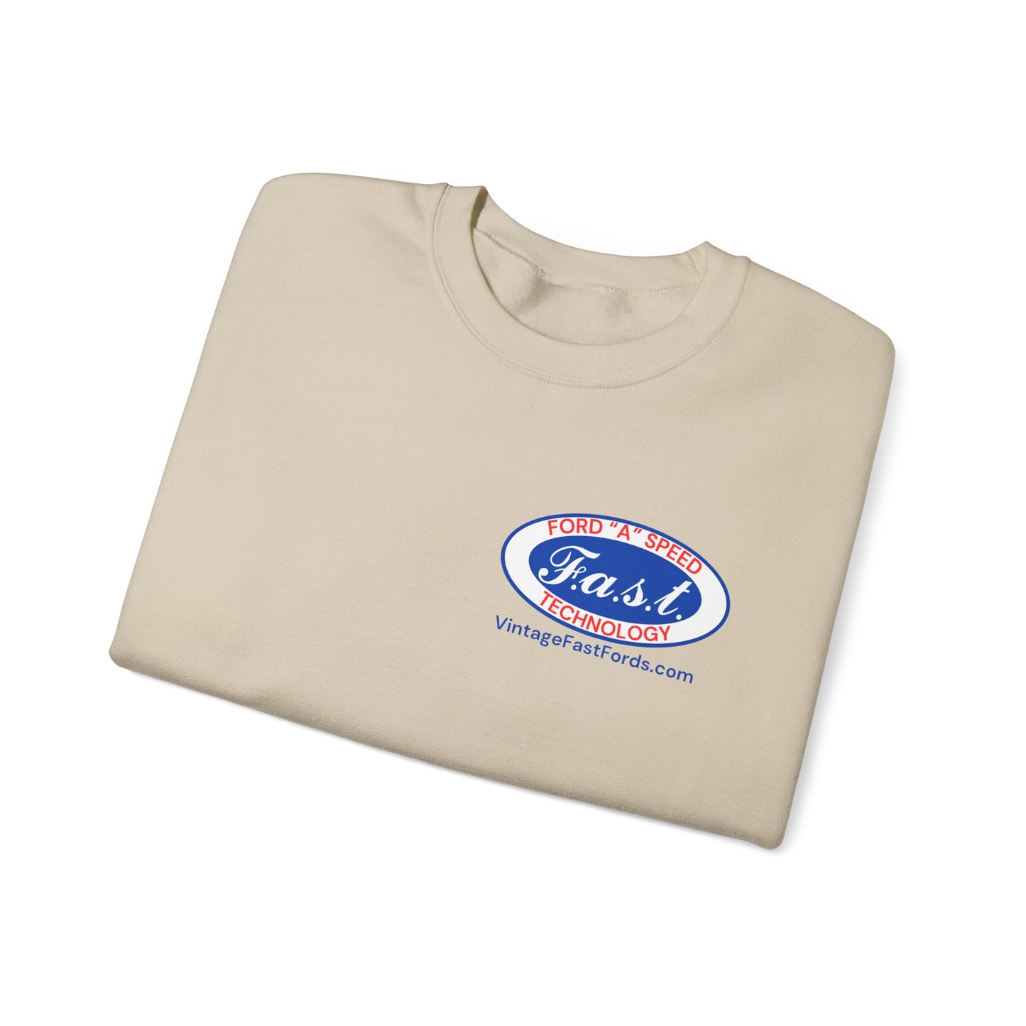 F.A.S.T. Ford "A" Speed Technology (front & back logo) Unisex Crewneck Sweatshirt