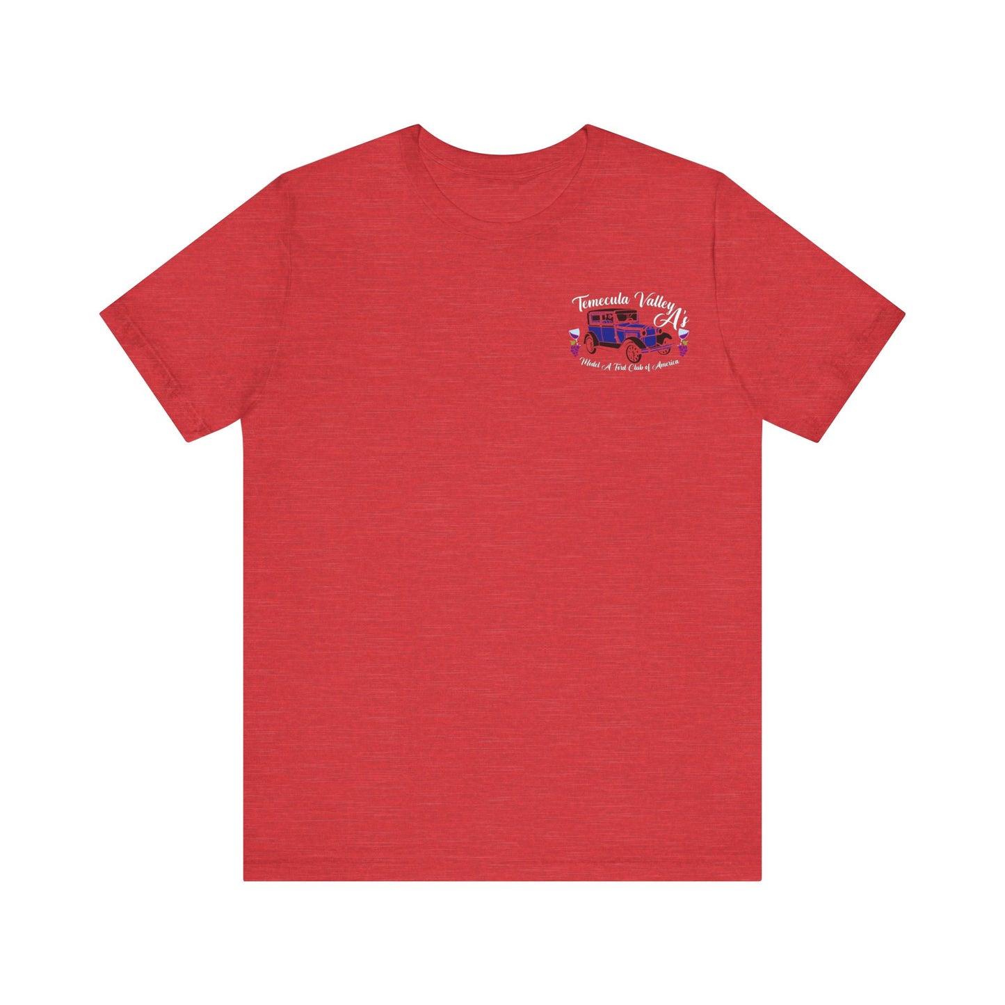 Temecula Valley A's (front and back print) Unisex Jersey Short Sleeve Tee