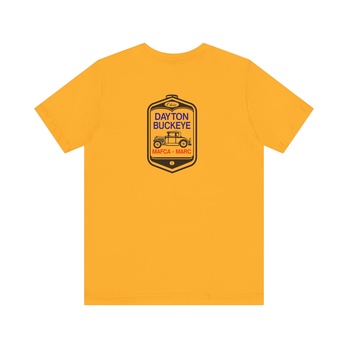 Dayton Buckeye (front and back logo) Unisex Jersey Short Sleeve Tee