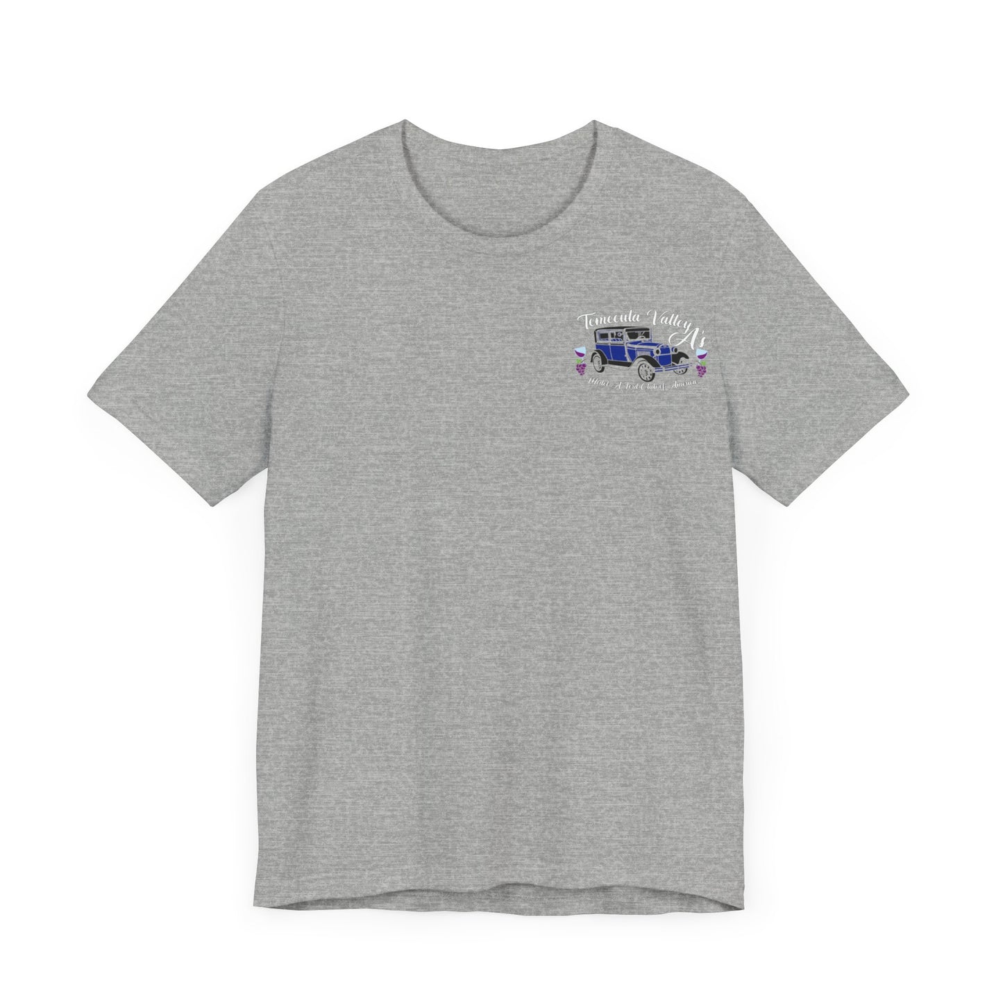 Temecula Valley A's (front and back print) Unisex Jersey Short Sleeve Tee