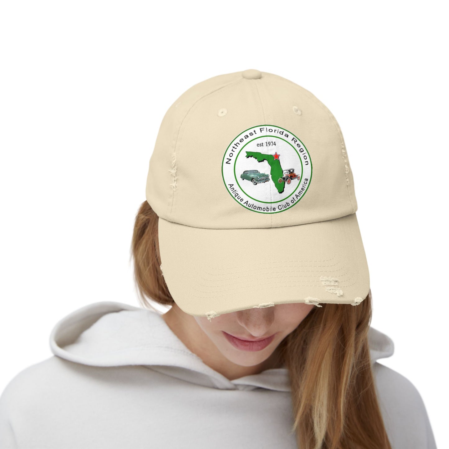 Northeast Florida Region AACA Unisex Distressed Cap