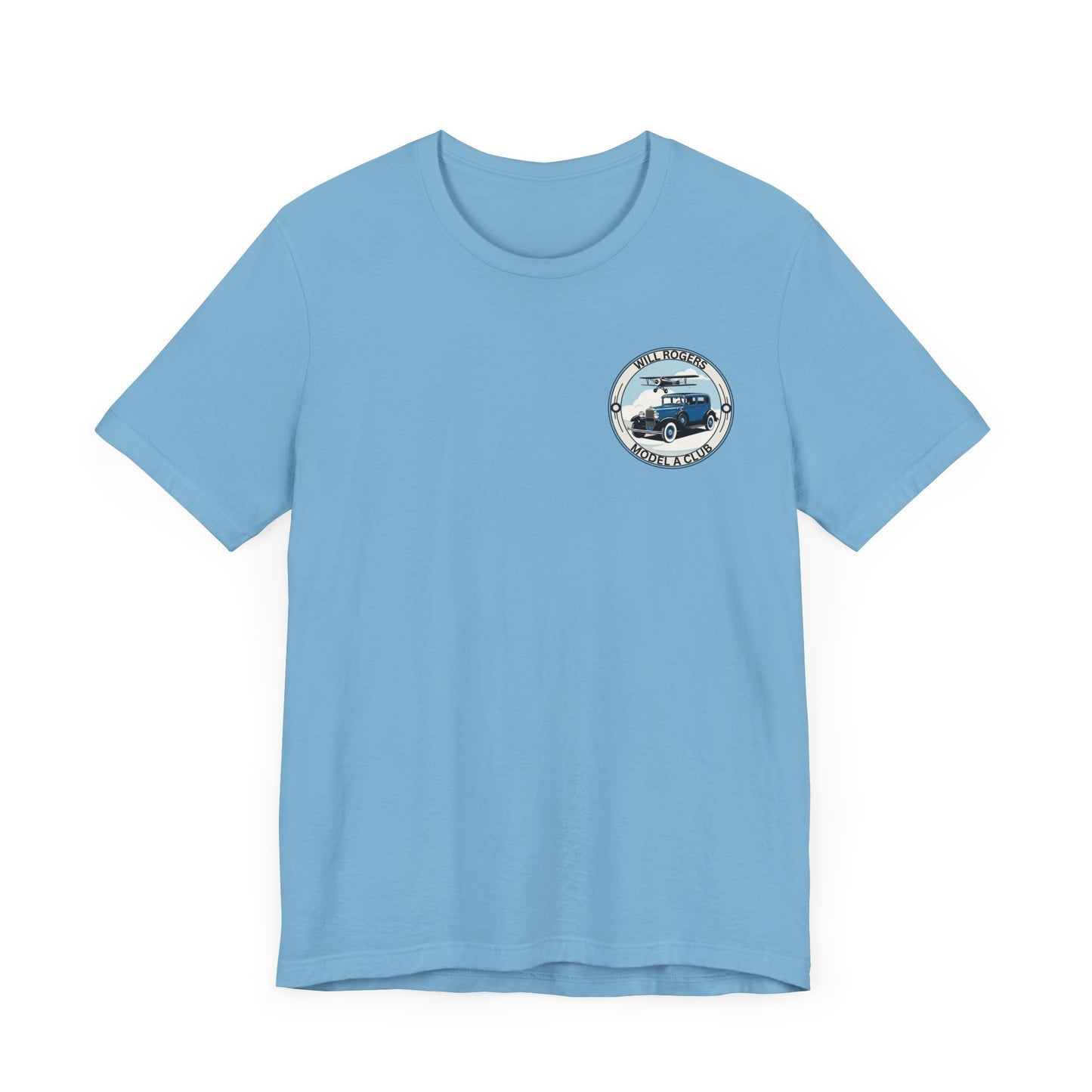Will Rogers Model A Club (small front logo) Unisex Jersey Tee