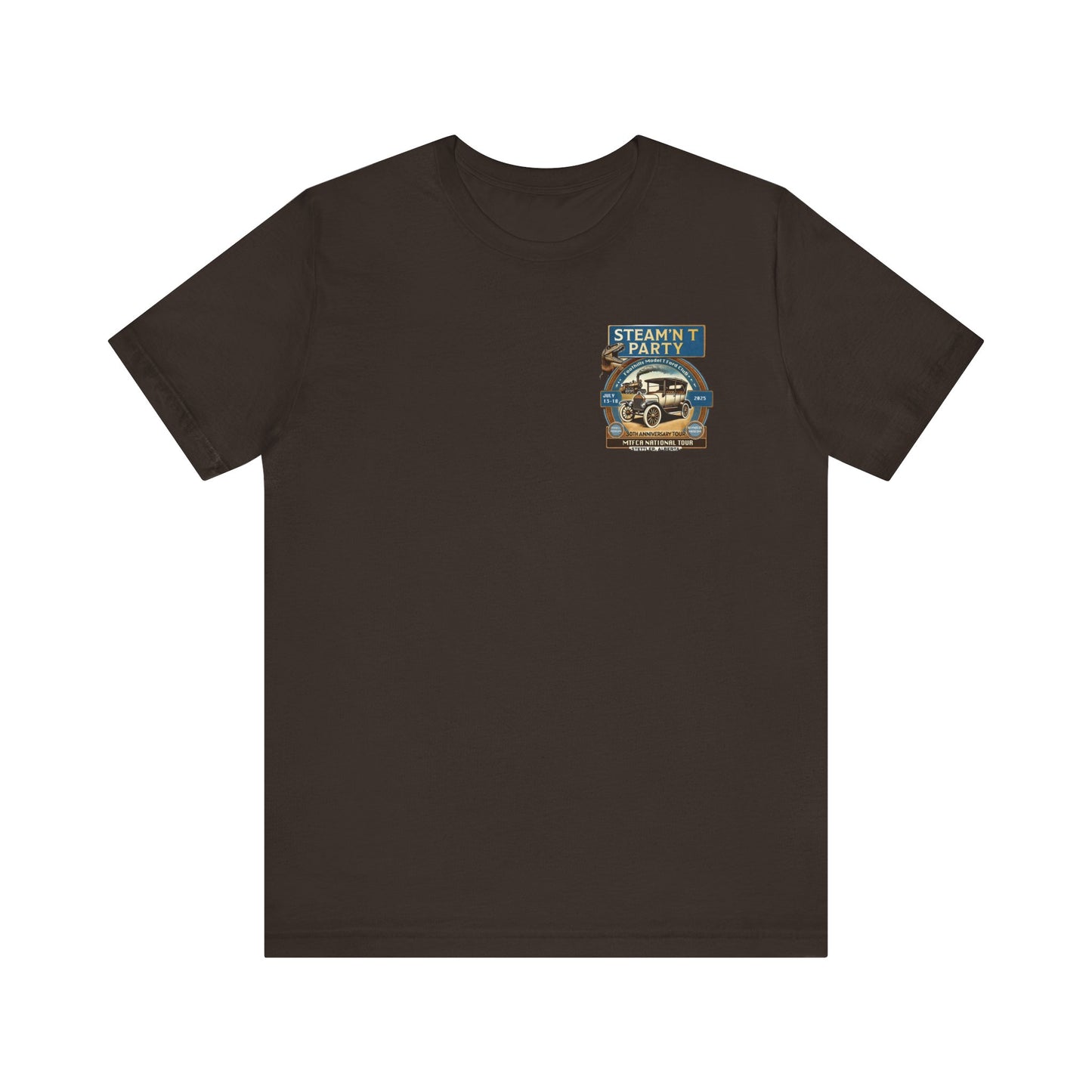 Foothills Model T Ford Club STEAM'N T PARTY (front and back logos)
