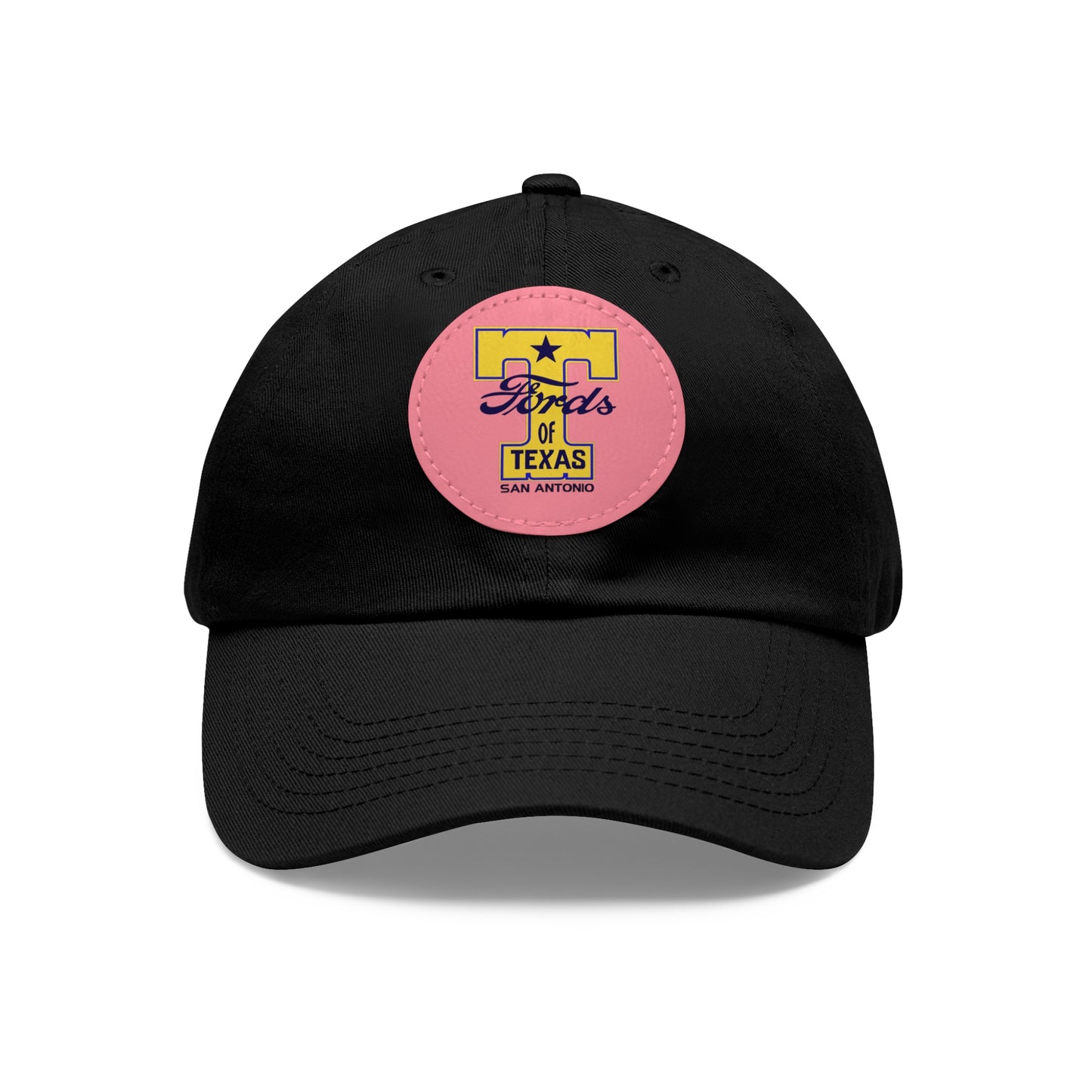 T Fords of Texas Dad Hat with Leather Patch (Round)