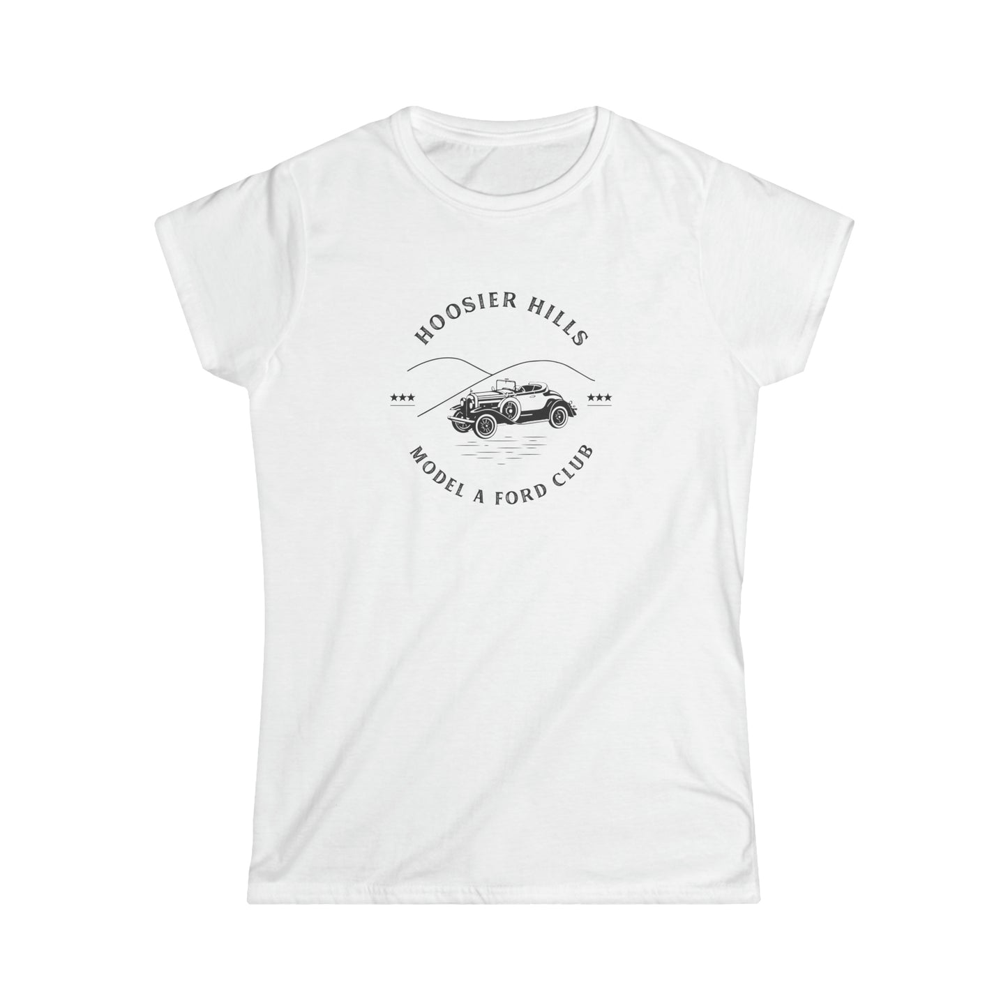 Hoosier Hills Model A Ford Club Women's Softstyle Tee