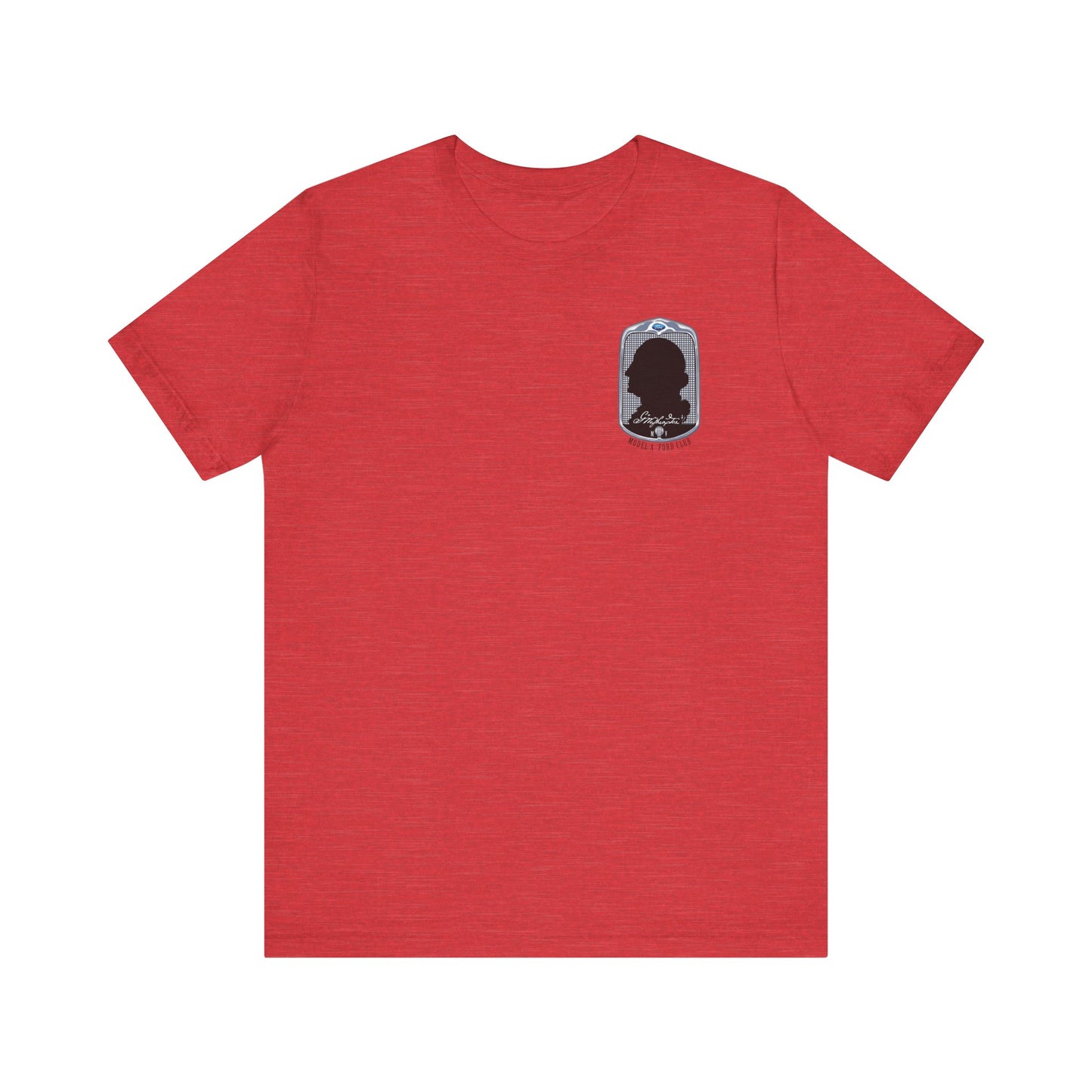 George Washington Model A Ford Club (front and back black logo) Unisex Jersey Short Sleeve Tee