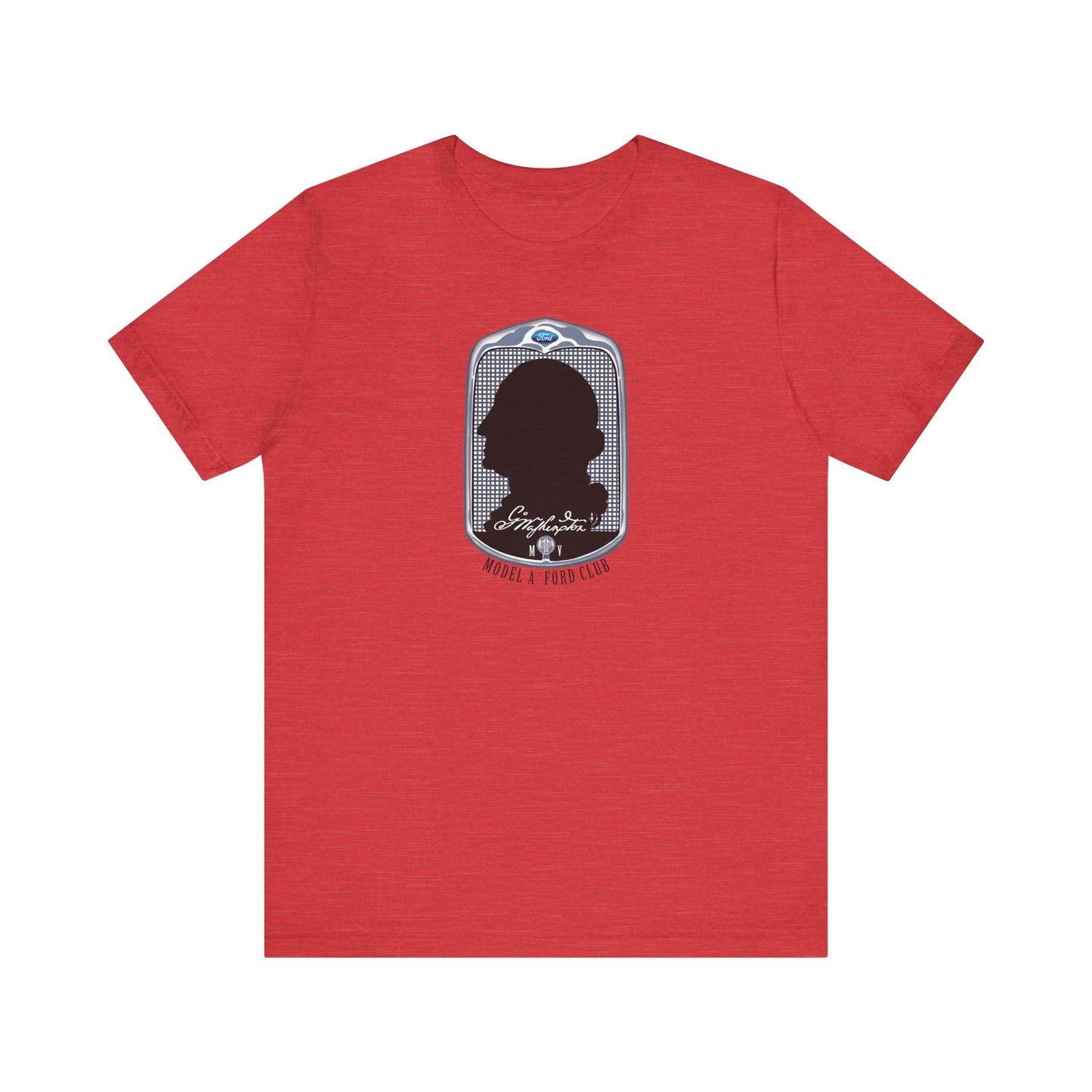 George Washington Model A Ford Club (front black logo) Unisex Jersey Short Sleeve Tee