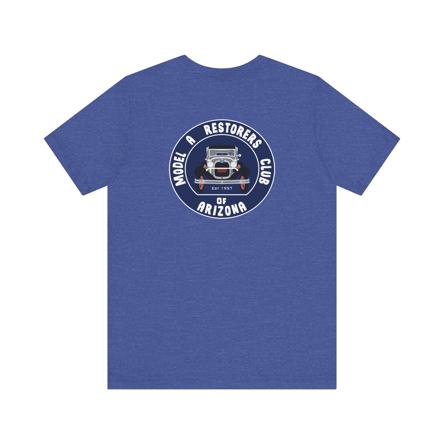 MARC of Arizona (front and back logos) Unisex Jersey Tee - Classic Car Enthusiast Shirt