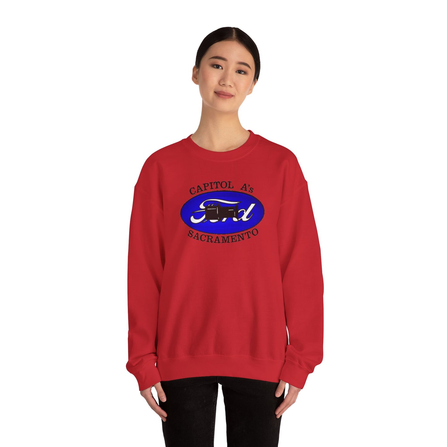 Capitol A's (front print) Unisex Heavy Blend™ Crewneck Sweatshirt