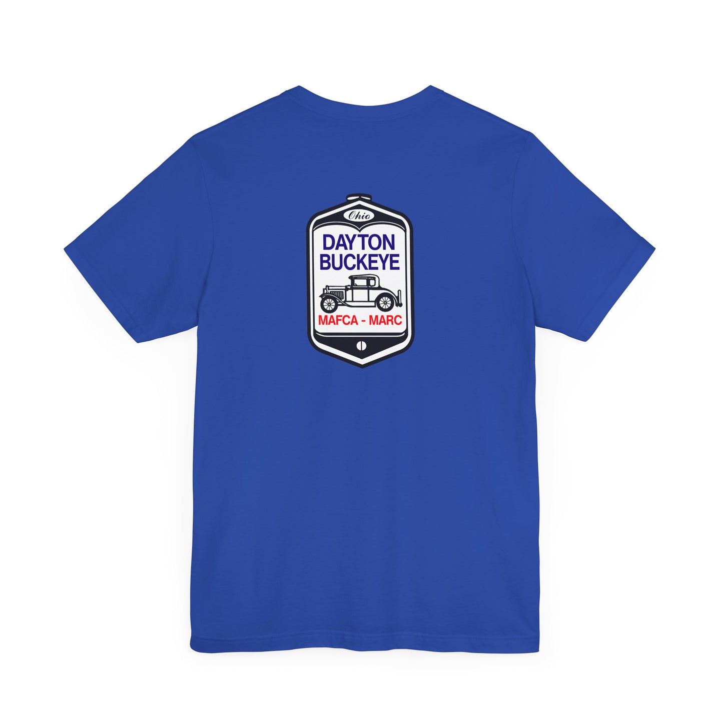 Dayton Buckeye (front and back logo) Unisex Jersey Short Sleeve Tee