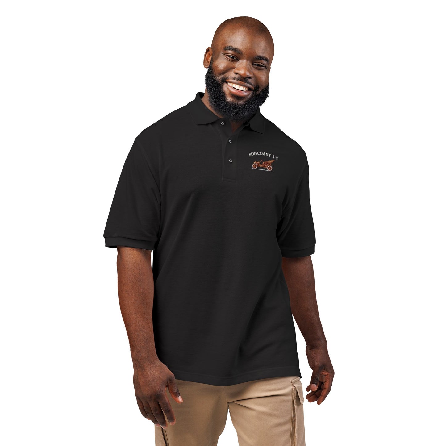 Suncoast T's - Stylish Embroidered Unisex Polo Shirt for Casual Wear
