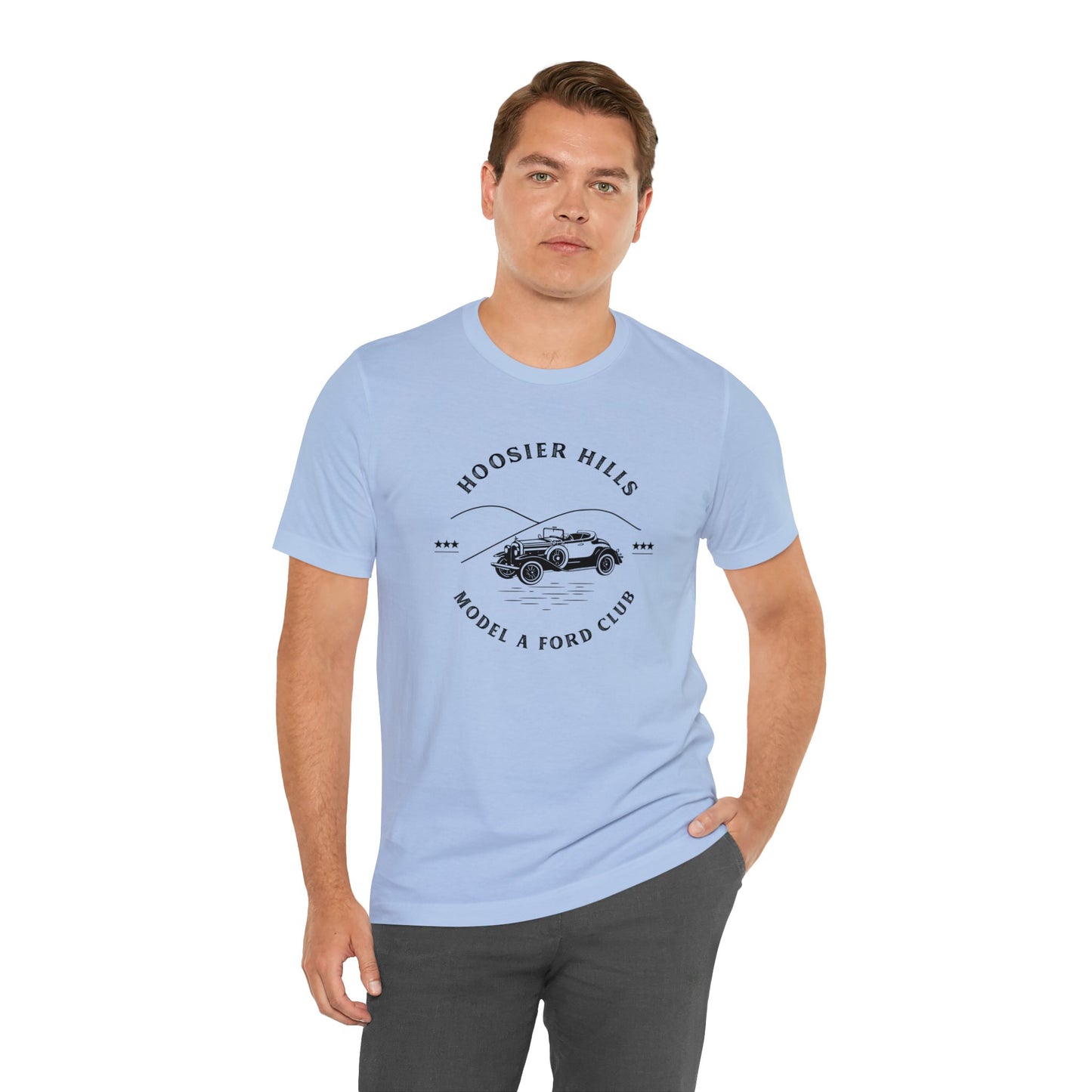 Hoosier Hills Model A Ford Club Unisex Jersey Short Sleeve Tee