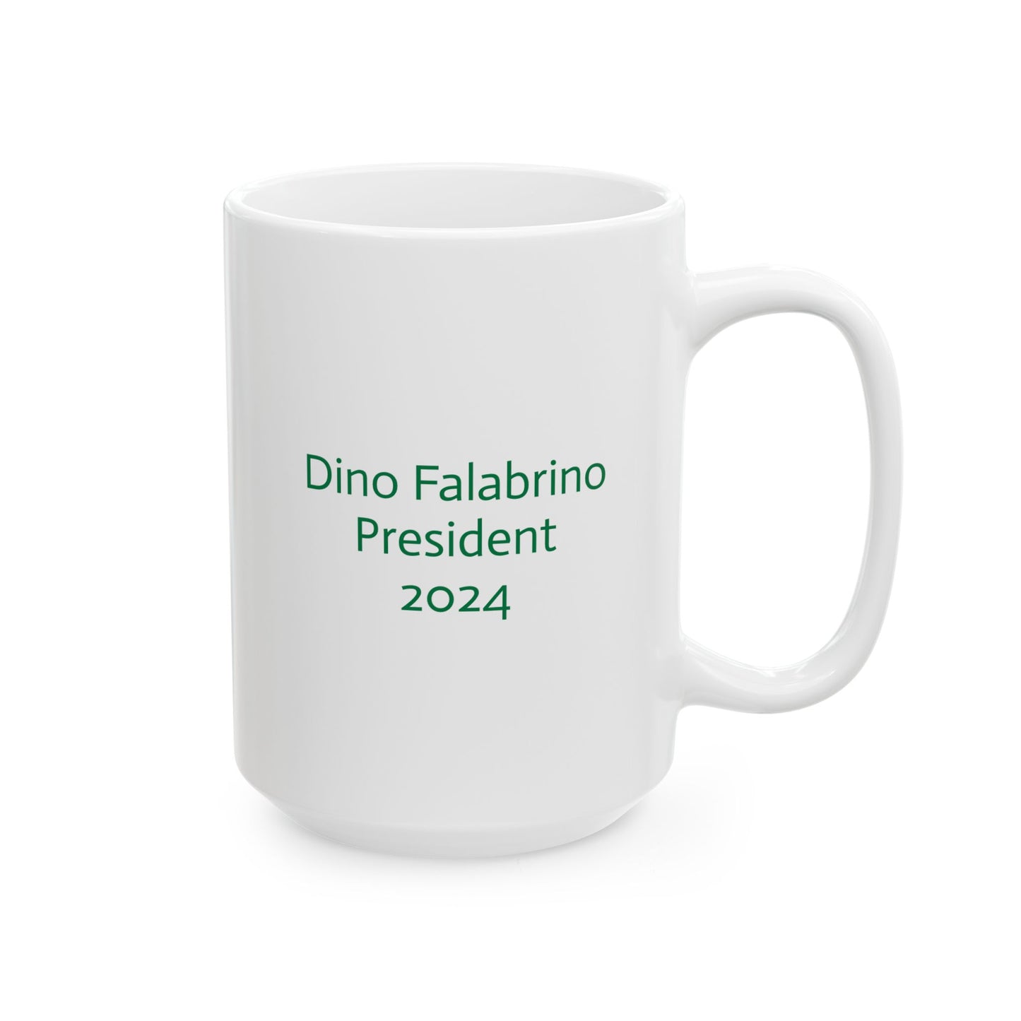 Santa Anita A's (Dino) White ceramic mug (15oz.)