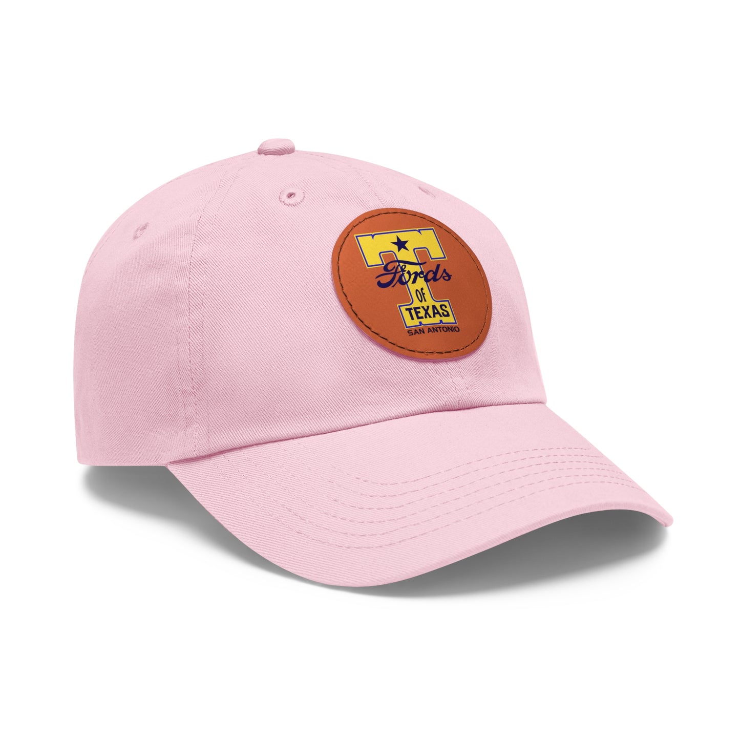 T Fords of Texas Dad Hat with Leather Patch (Round)