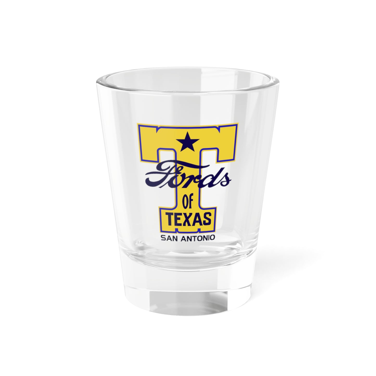 T Fords of Texas Shot Glass, 1.5oz