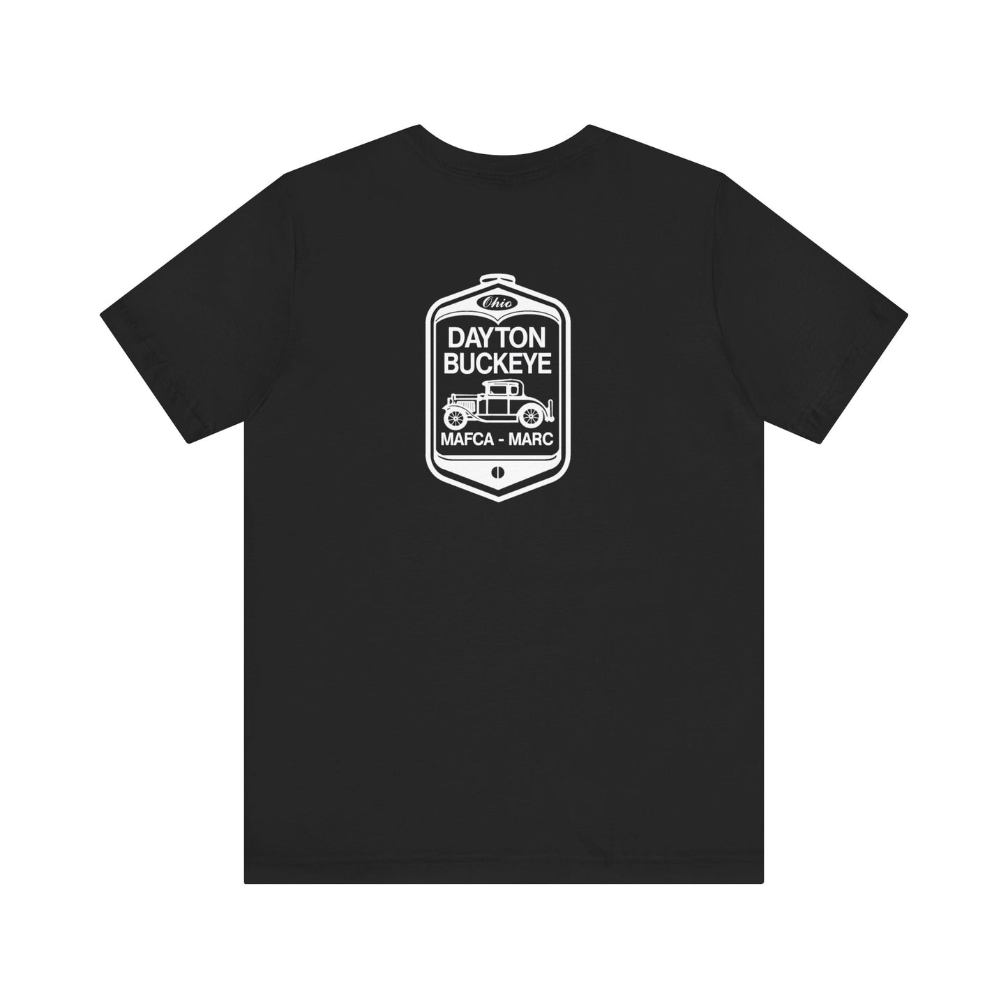 Dayton Buckeye (front and back logo) Unisex Jersey Short Sleeve Tee