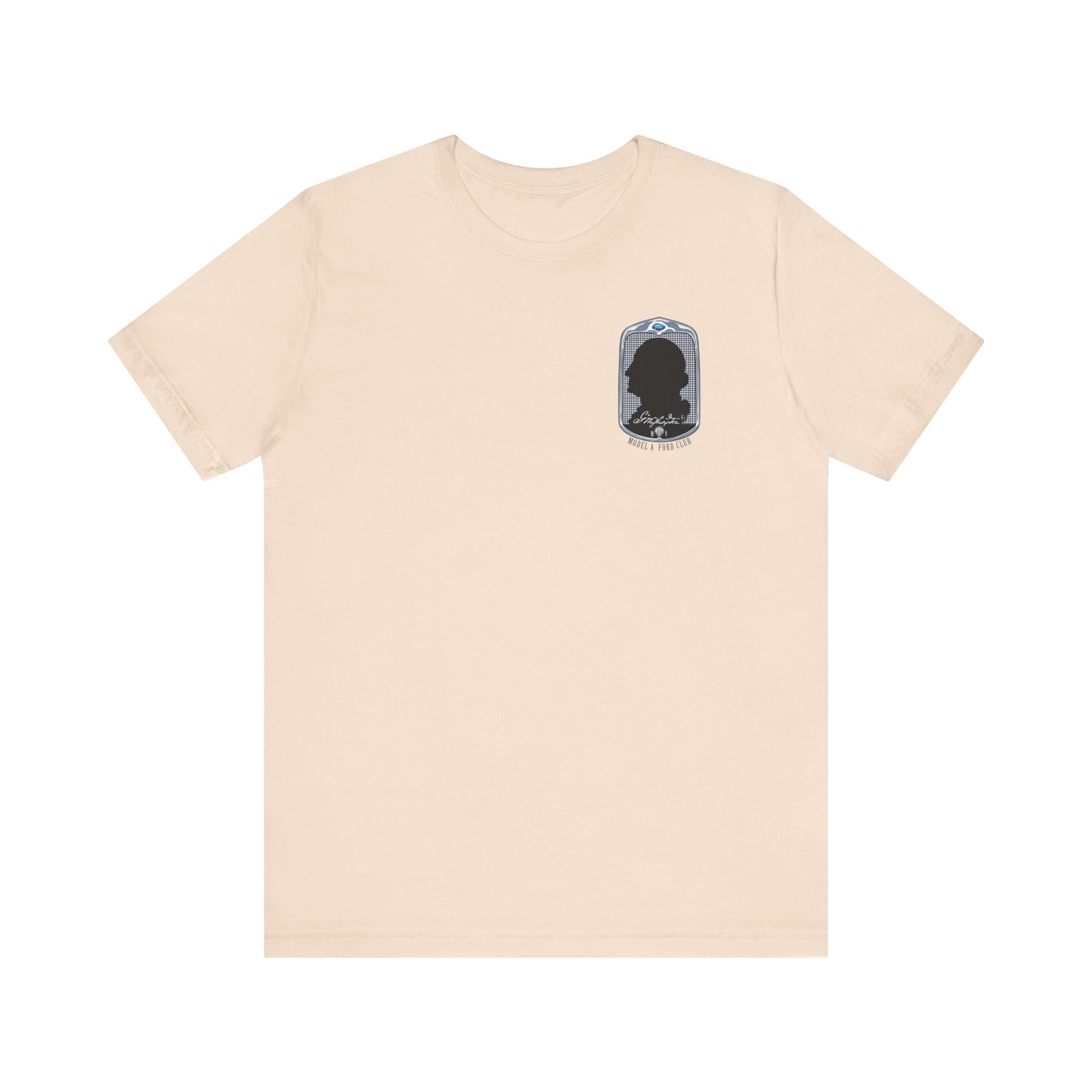 George Washington Model A Ford Club (front and back black logo) Unisex Jersey Short Sleeve Tee