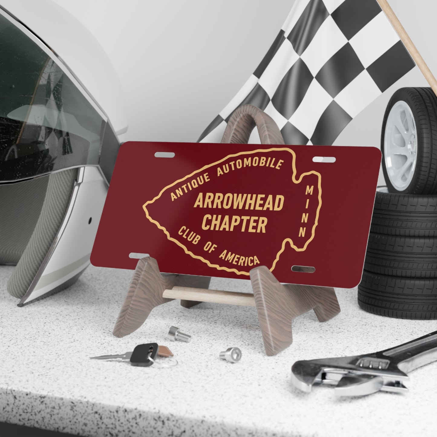 Arrowhead Chapter AACA Vanity Plate - Arrowhead Chapter Antique Automobile Club License Plate
