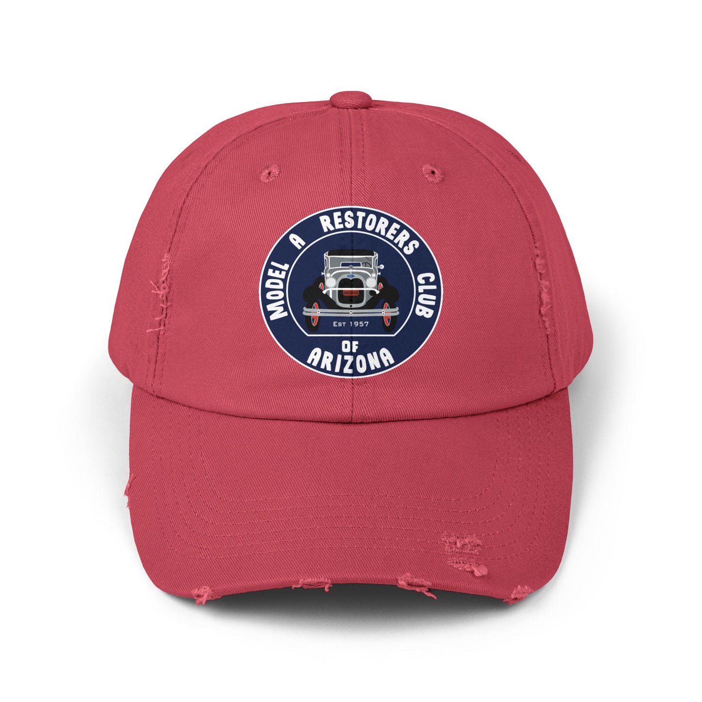 MARC of Arizona Unisex Distressed Cap - Model A Restoration Club of Arizona Emblem