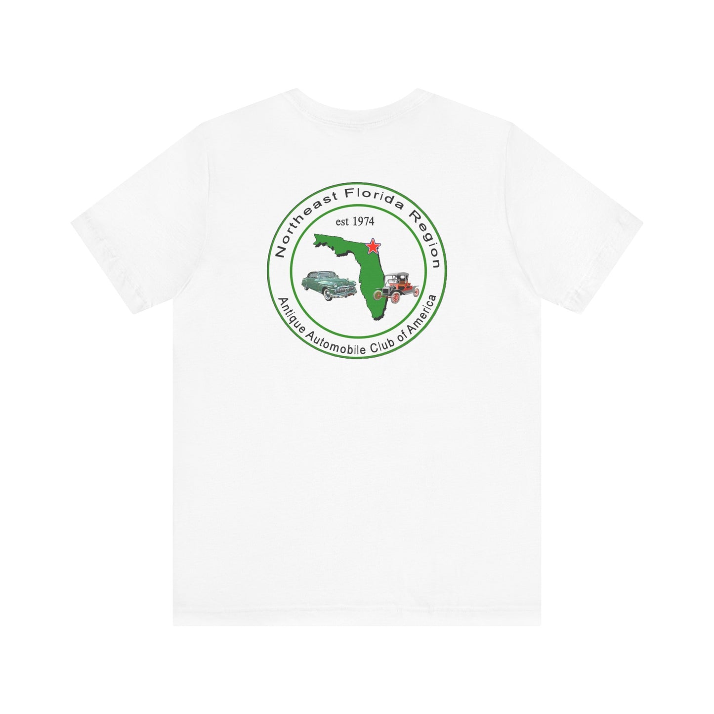 Northeast Florida Region AACA (front and back logos) - Unisex Jersey Shirt for Car Enthusiasts
