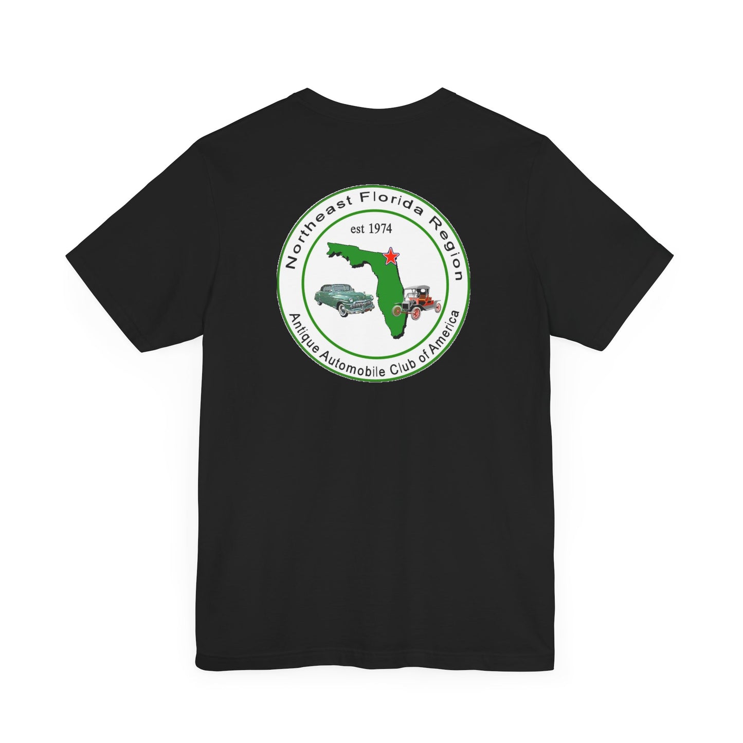 Northeast Florida Region AACA (front and back logos) - Unisex Jersey Shirt for Car Enthusiasts