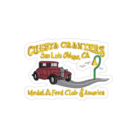 Cuesta Crankers MAFCA Transparent Outdoor Stickers, Die-Cut, 1pc