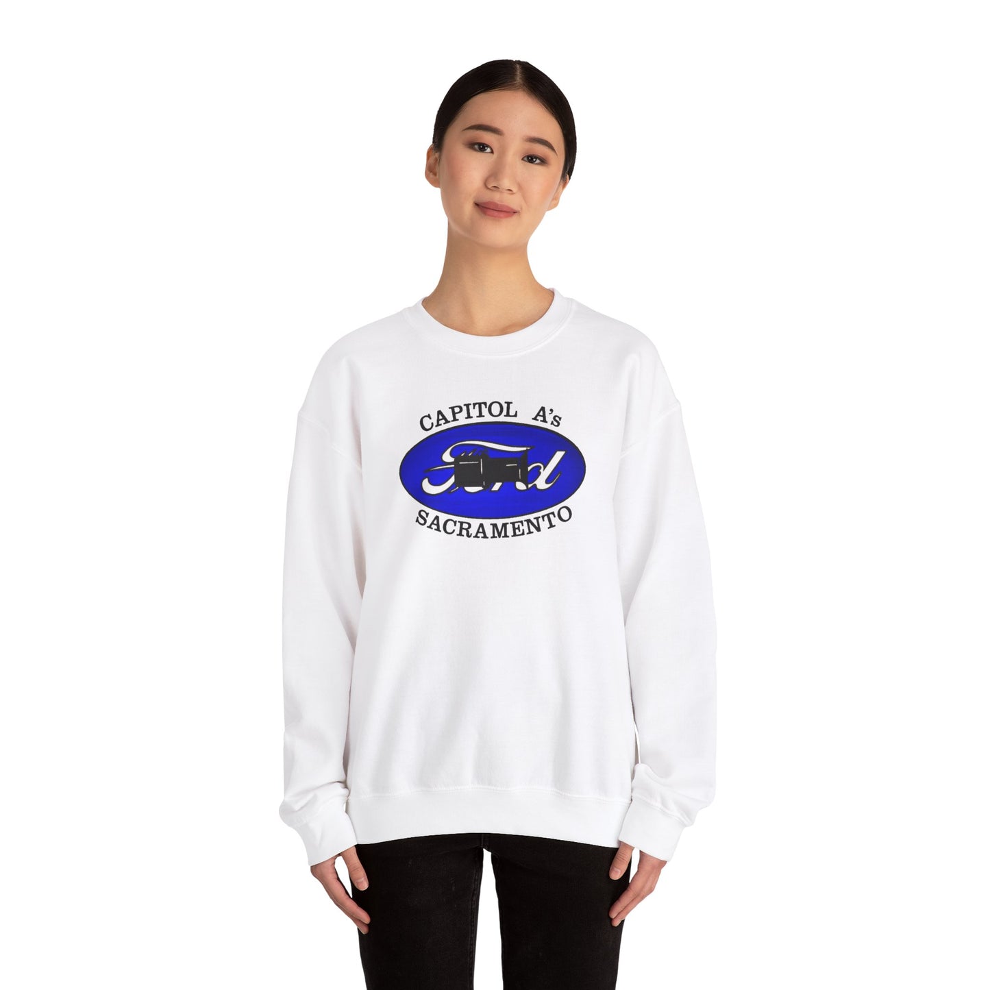 Capitol A's (front print) Unisex Heavy Blend™ Crewneck Sweatshirt