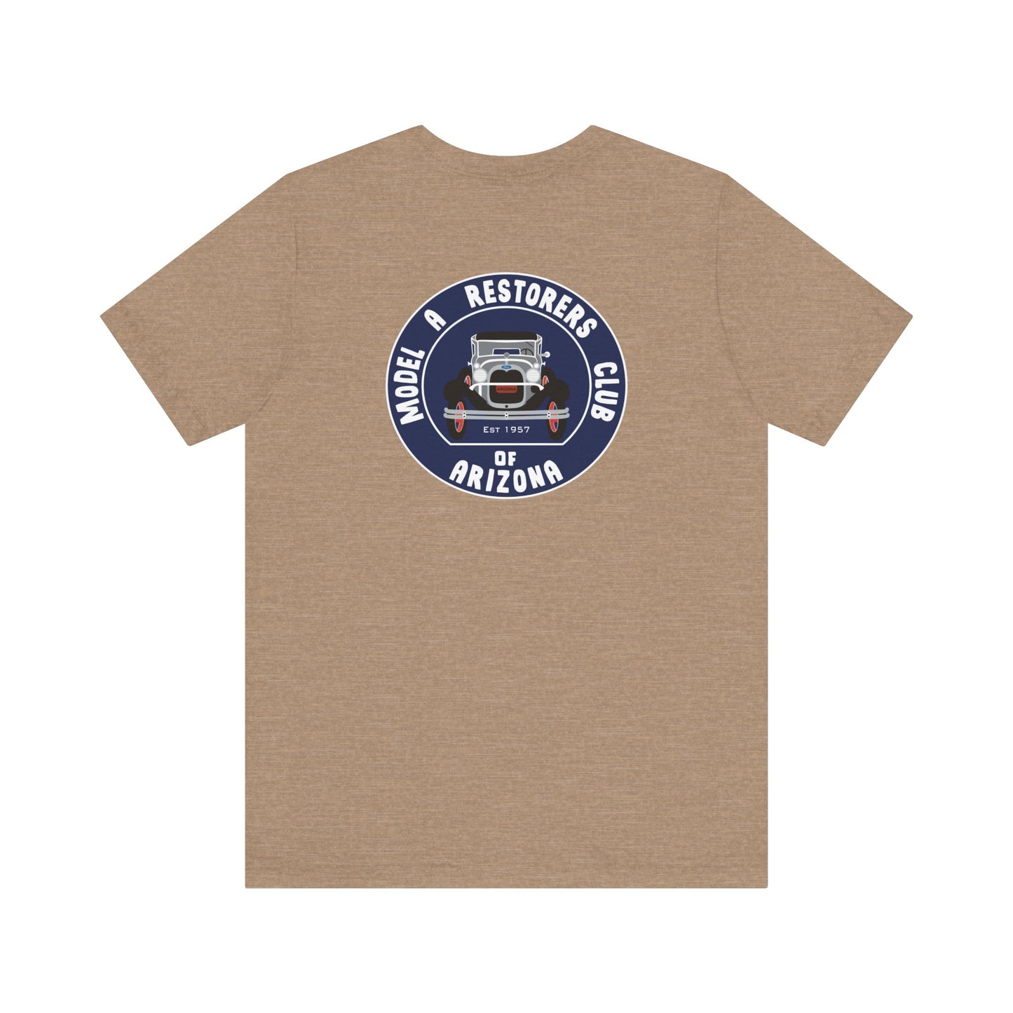 MARC of Arizona (front and back logos) Unisex Jersey Tee - Classic Car Enthusiast Shirt