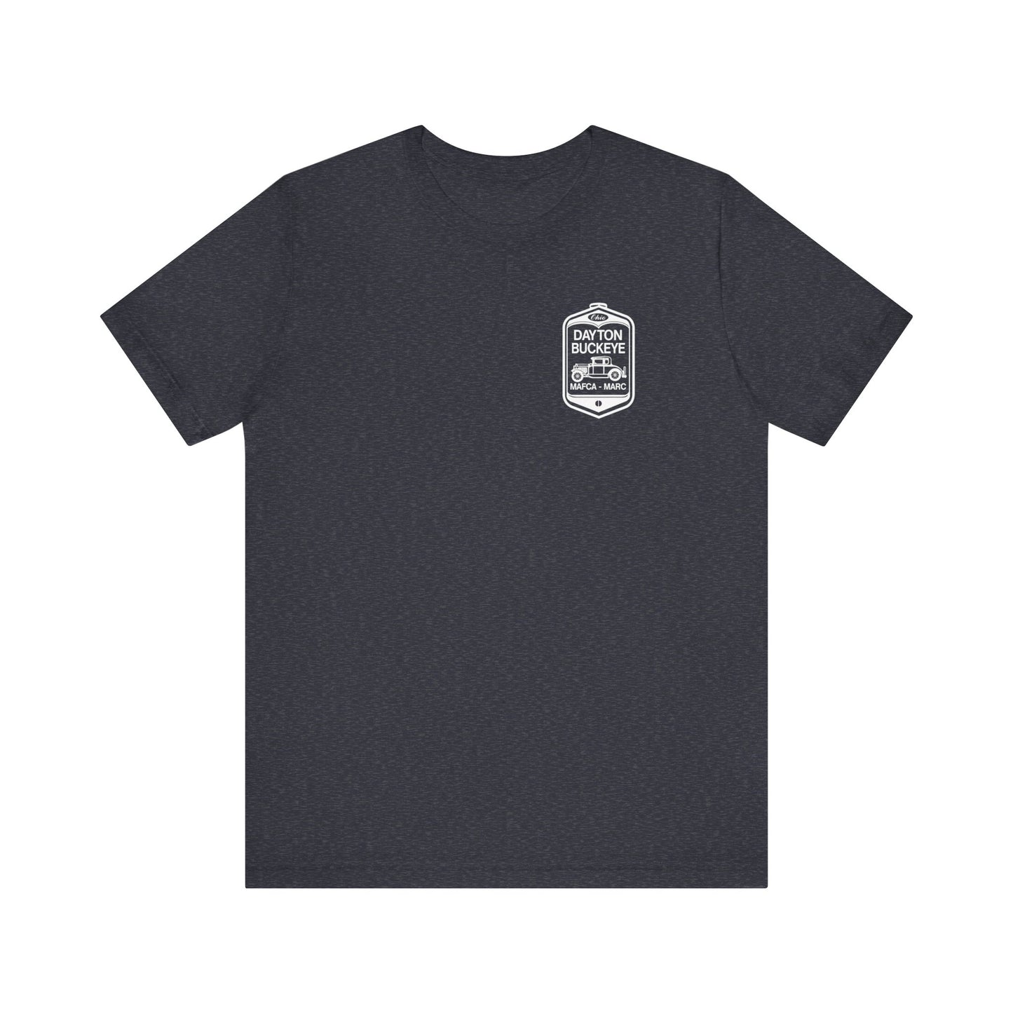 Dayton Buckeye (front and back logo) Unisex Jersey Short Sleeve Tee