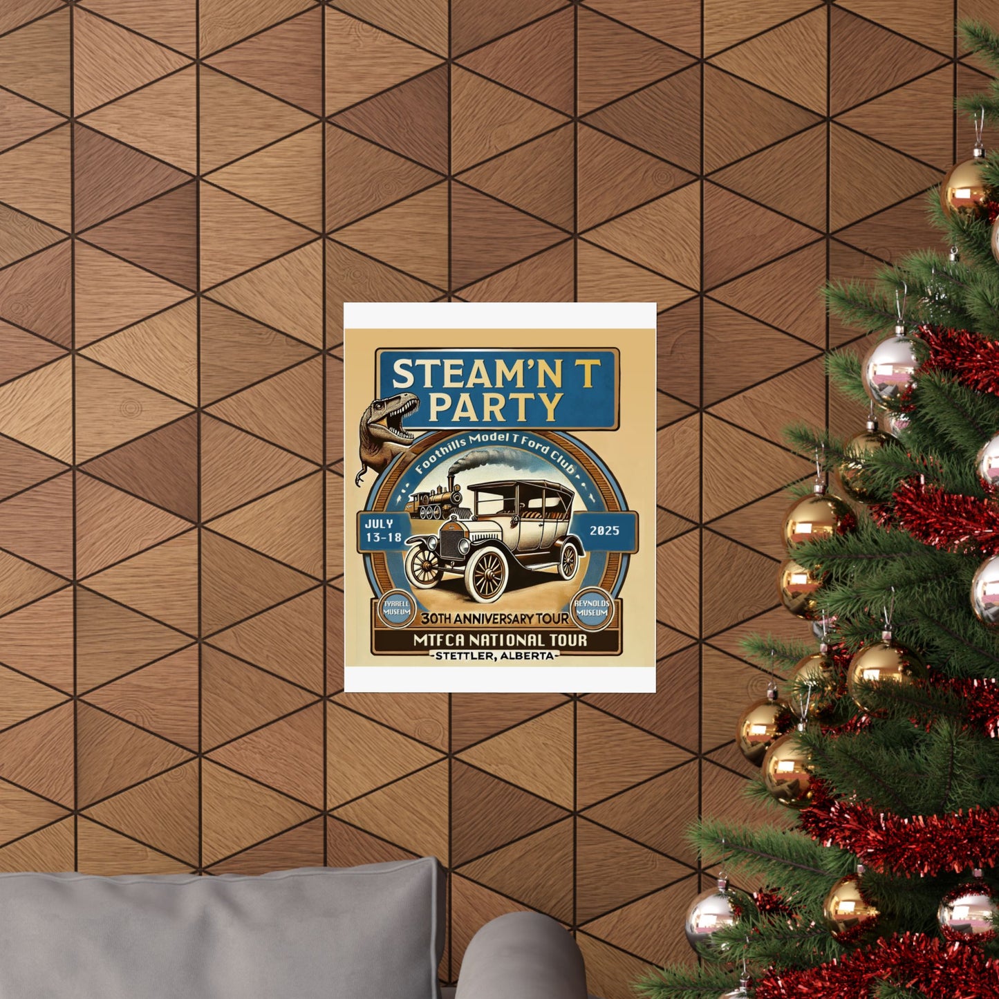 Foothills Model T Ford Club STEAM'N T PARTY Matte Poster