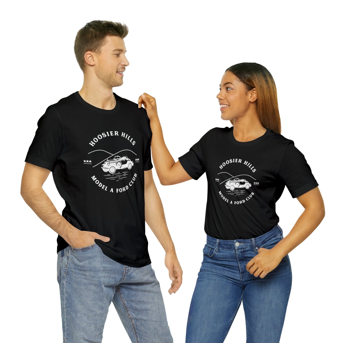 Hoosier Hills Model A Ford Club Unisex Jersey Short Sleeve Tee