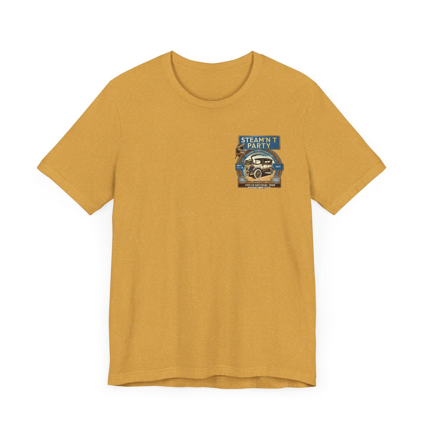 Foothills Model T Ford Club STEAM'N T PARTY (front and back logos)