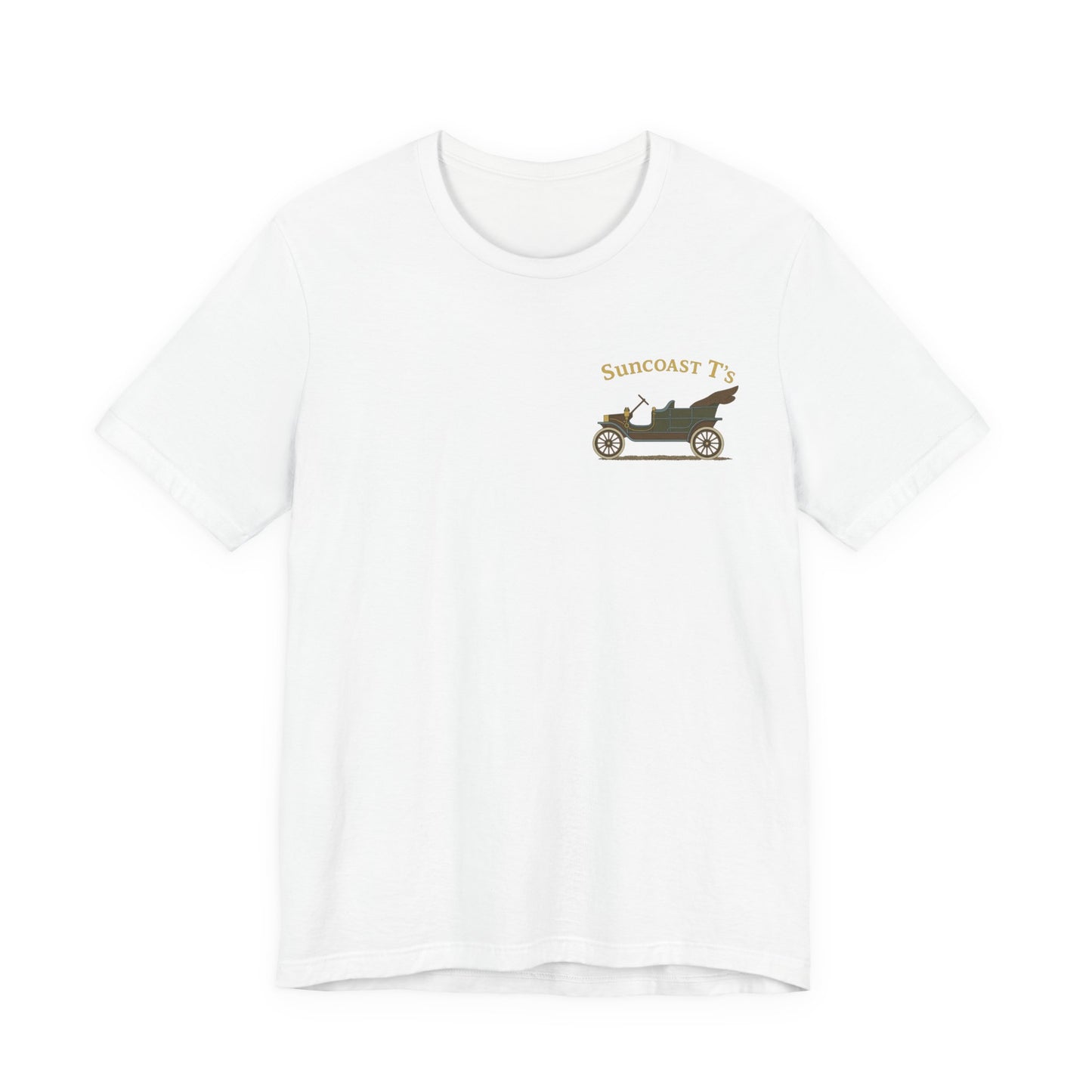 Suncoast T's (small logo) - Unisex Jersey Short Sleeve Tee