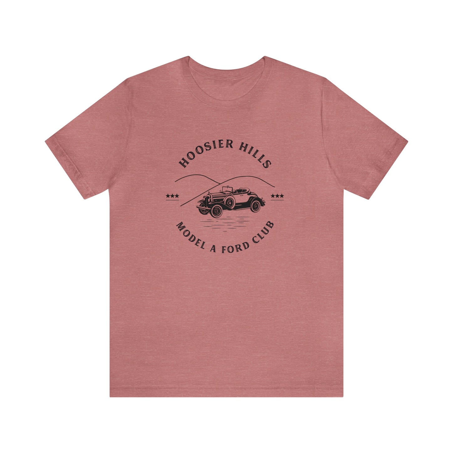Hoosier Hills Model A Ford Club Unisex Jersey Short Sleeve Tee
