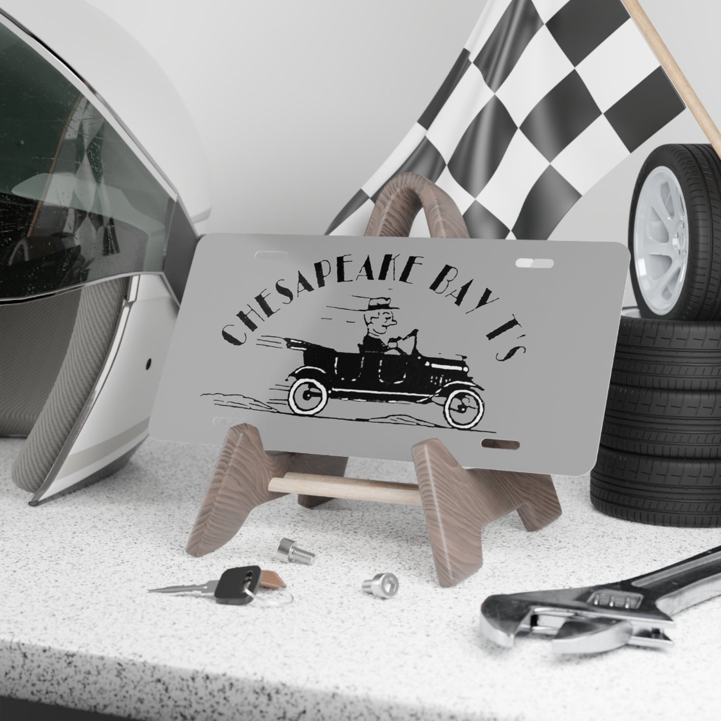 Chesapeake Bay T's Vintage Car Vanity Plate