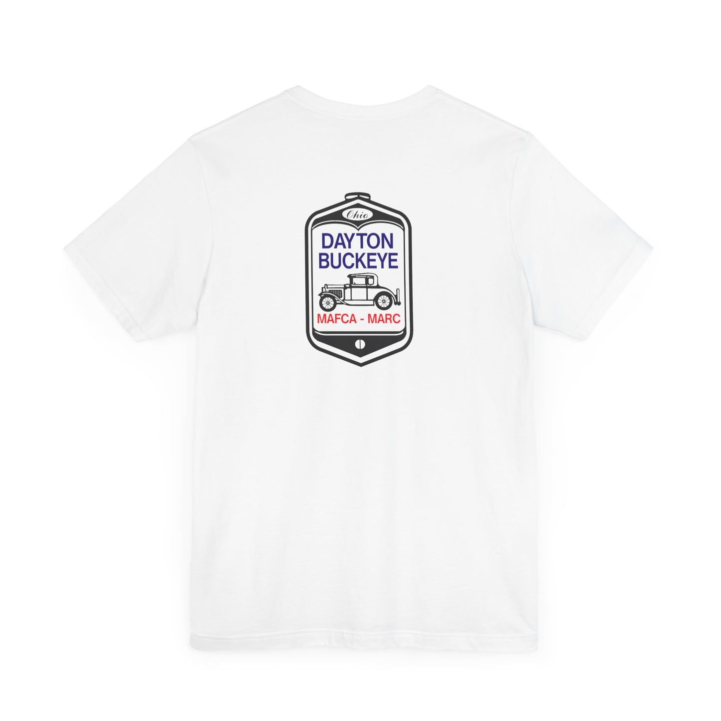 Dayton Buckeye (front and back logo) Unisex Jersey Short Sleeve Tee