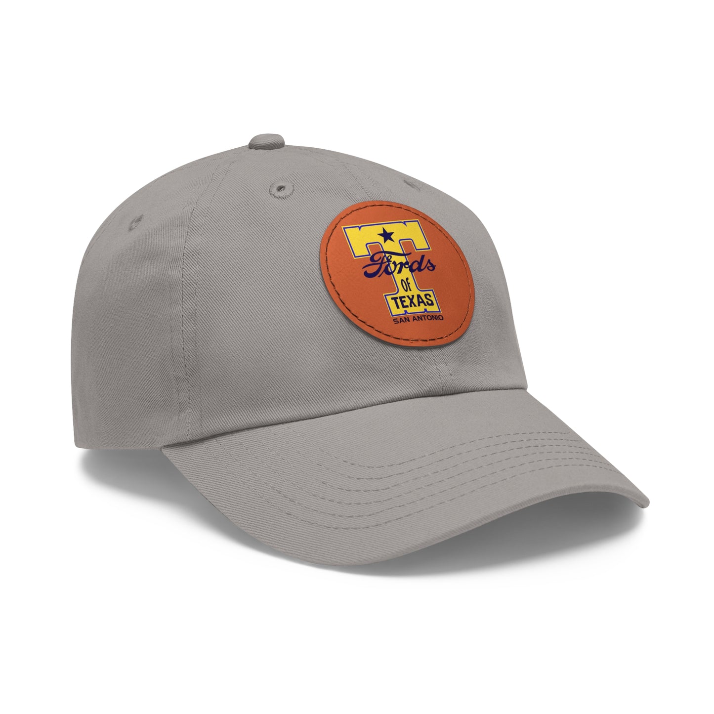 T Fords of Texas Dad Hat with Leather Patch (Round)