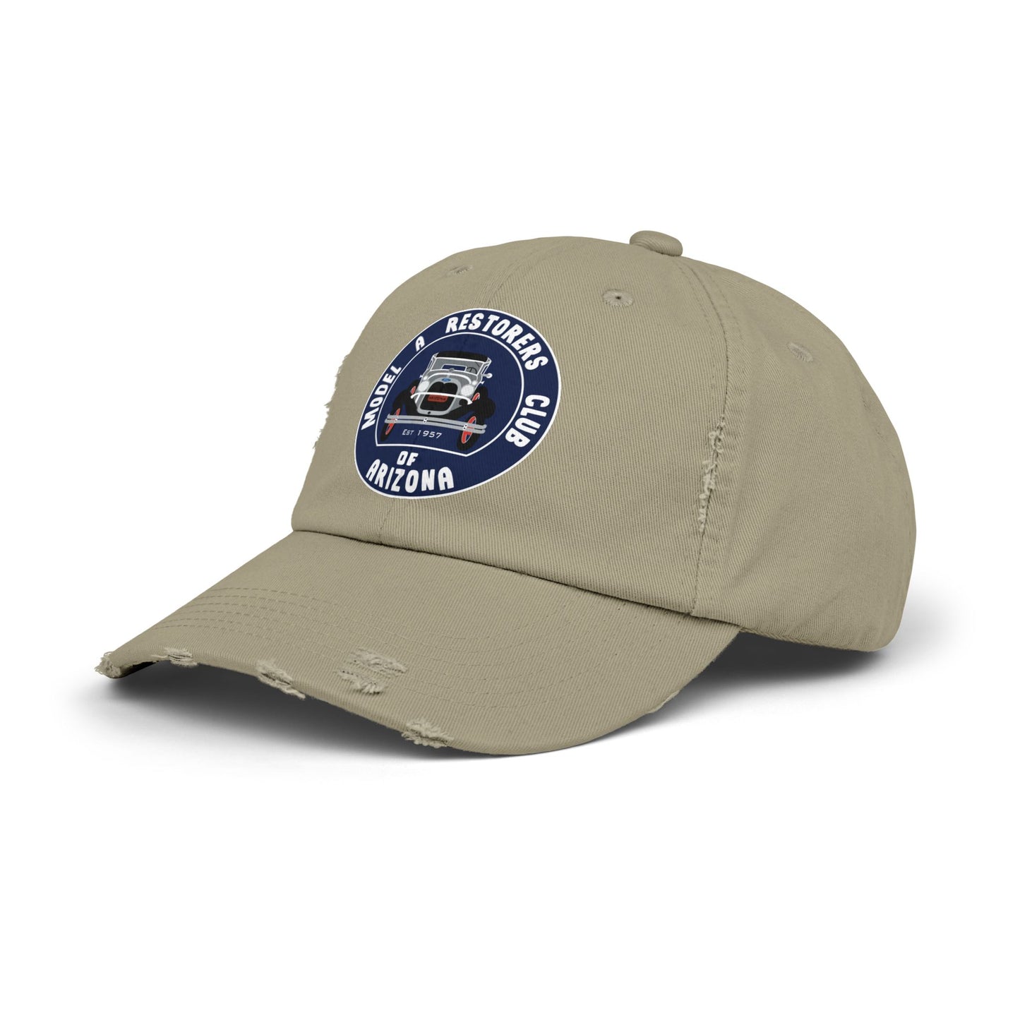 MARC of Arizona Unisex Distressed Cap - Model A Restoration Club of Arizona Emblem