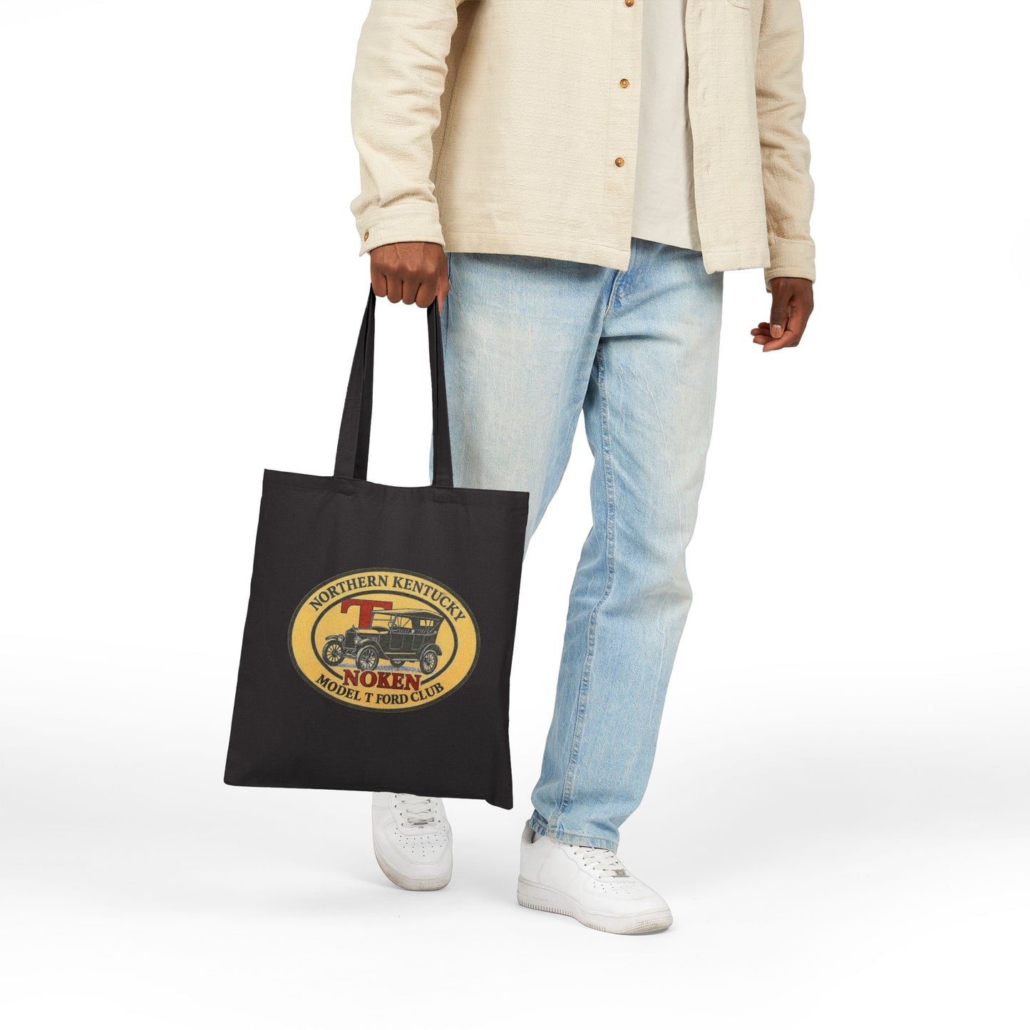 Tote Bag — Northern Kentucky Model T Ford Club Vintage Car Logo Cotton Canvas Tote