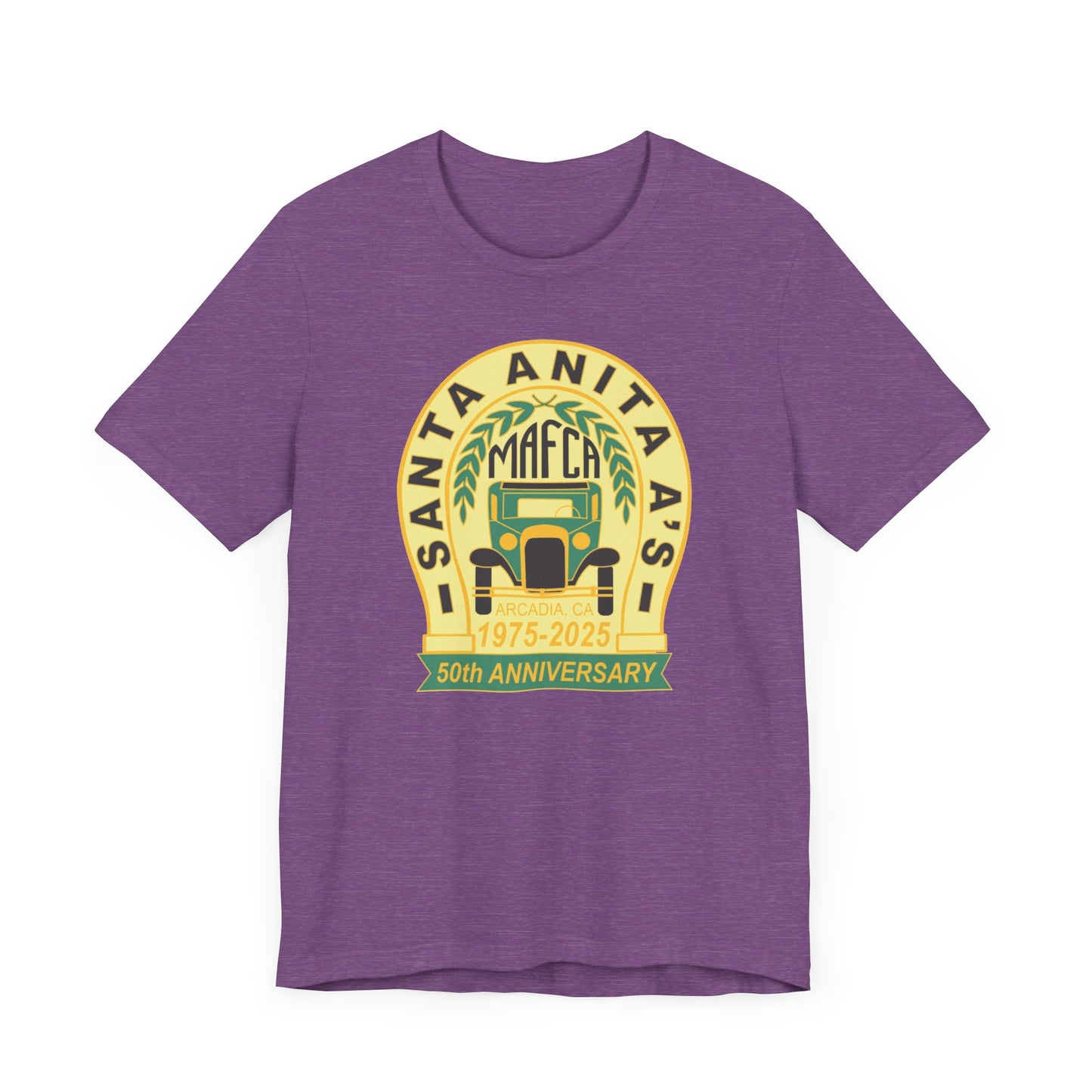 Santa Anita A's MAFCA 50th Anniversary (front logo) Unisex Jersey Tee