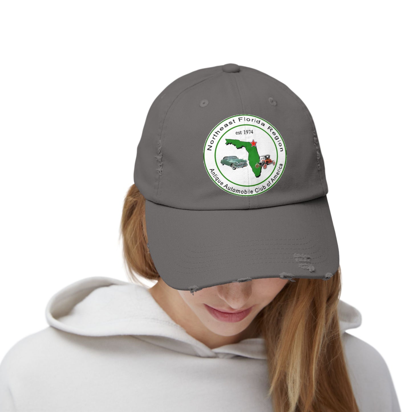 Northeast Florida Region AACA Unisex Distressed Cap