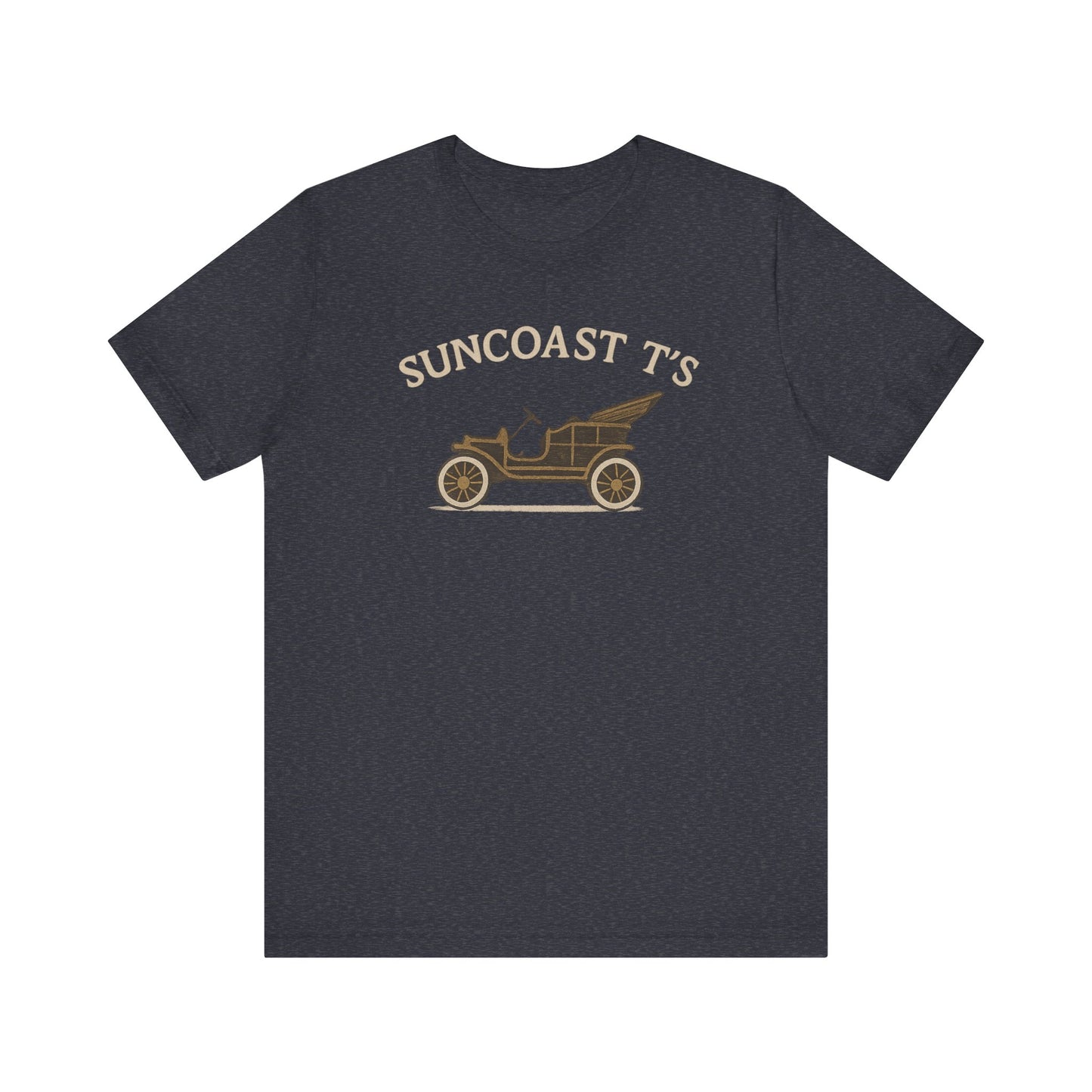 Suncoast T's large front logo - Unisex Tee, Casual Wear, Gift for Car Enthusiasts, Summer Fashion, Retro Style