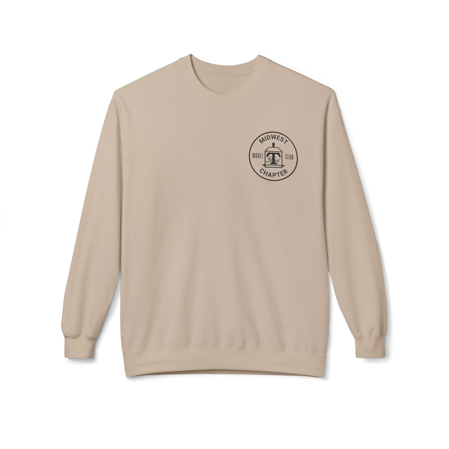 Midwest Chapter - The Model T Ford Club (front logo) Unisex Softstyle Crewneck Sweatshirt