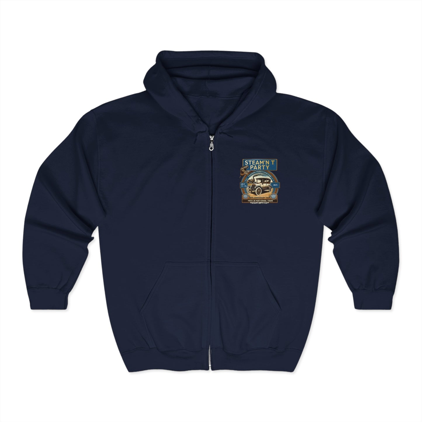 Foothills Model T Ford Club STEAM'N T PARTY Hoodie - Perfect for a tour!