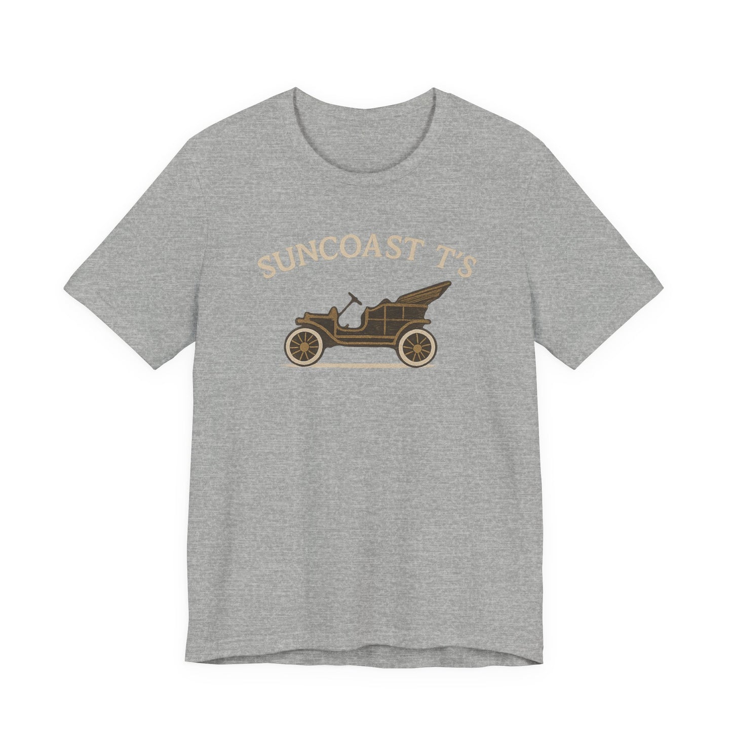 Suncoast T's large front logo - Unisex Tee, Casual Wear, Gift for Car Enthusiasts, Summer Fashion, Retro Style