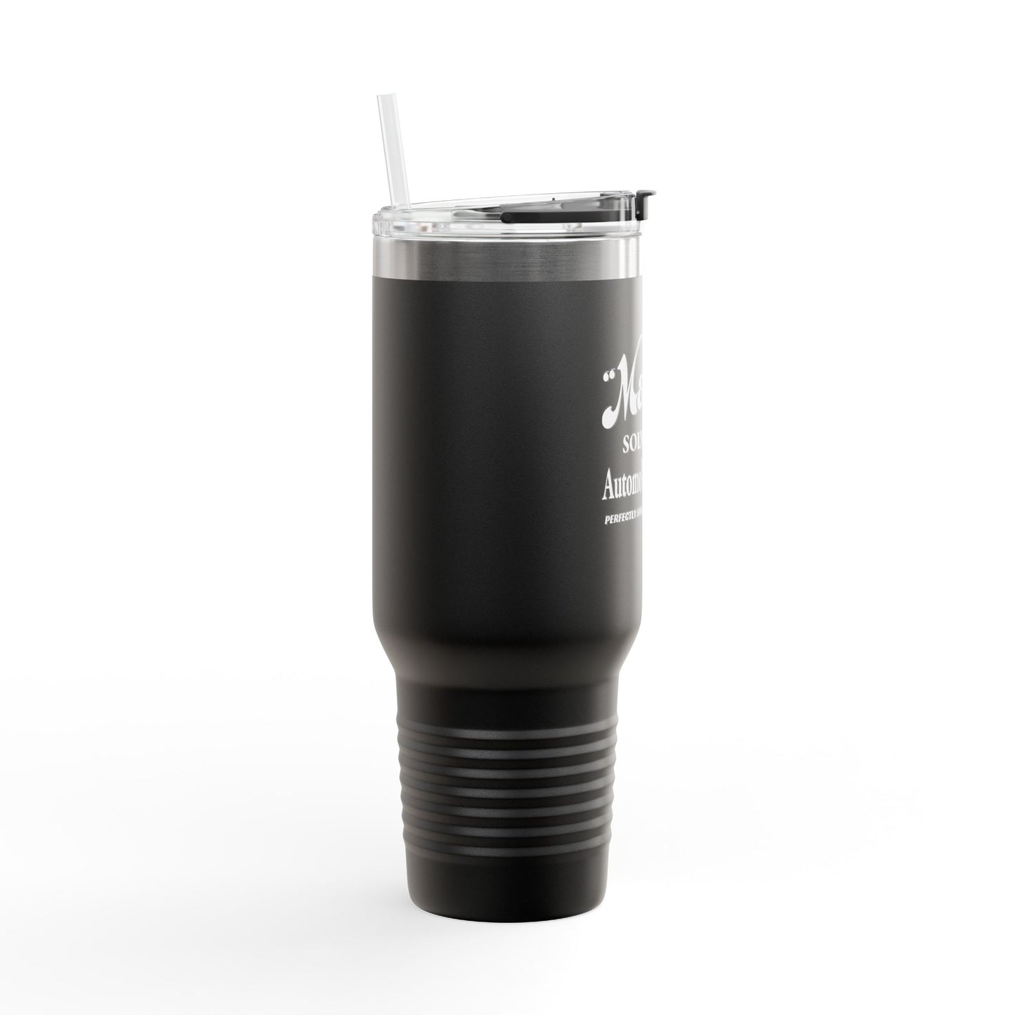Maxwell Briscoe Motor Club - Insulated Travel Mug - 40oz, Stylish Travel Tumbler, Gift for Coffee Lovers, Reusable Mug for Road Trips