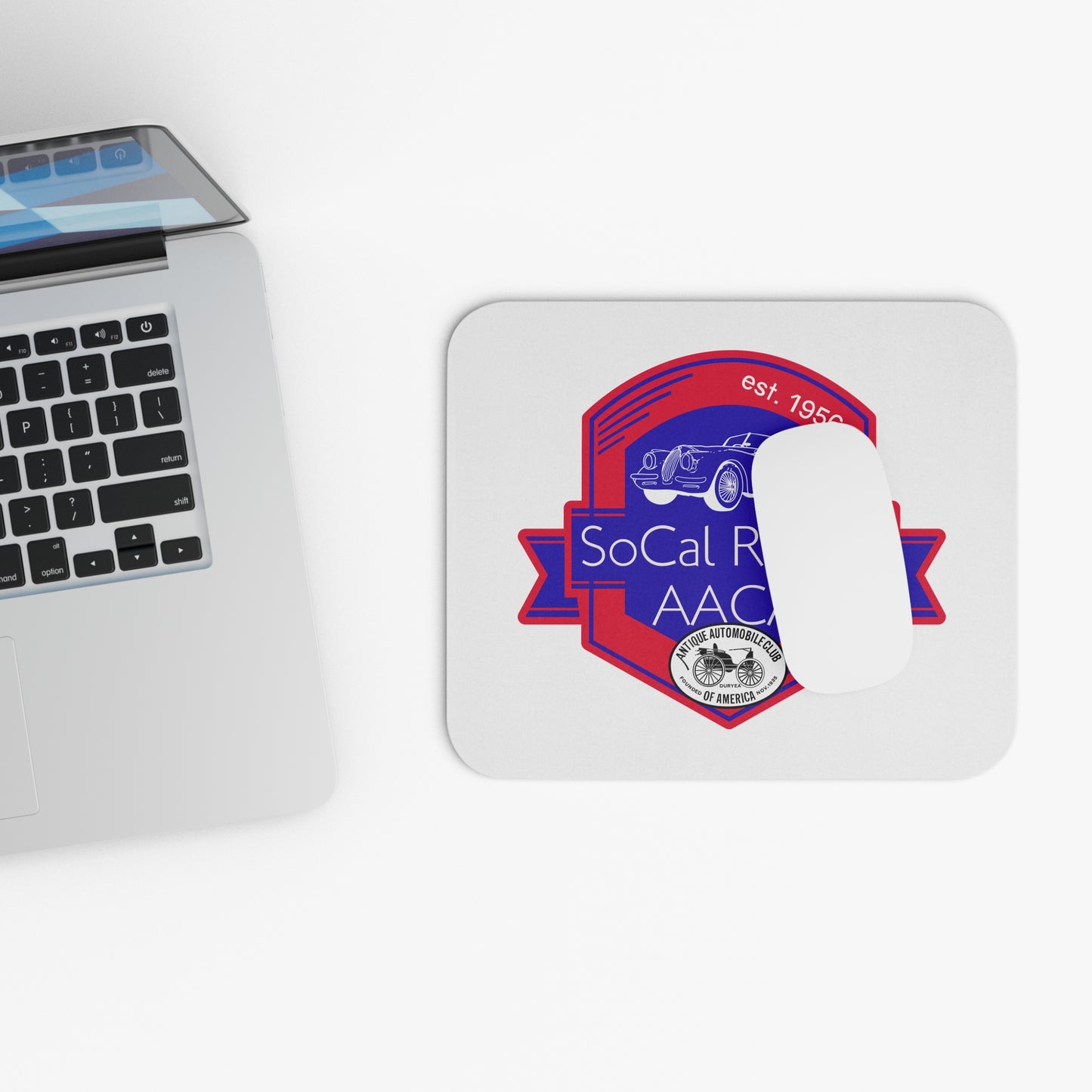 Vintage Car Enthusiast Mouse Pad - SoCal AACA Design
