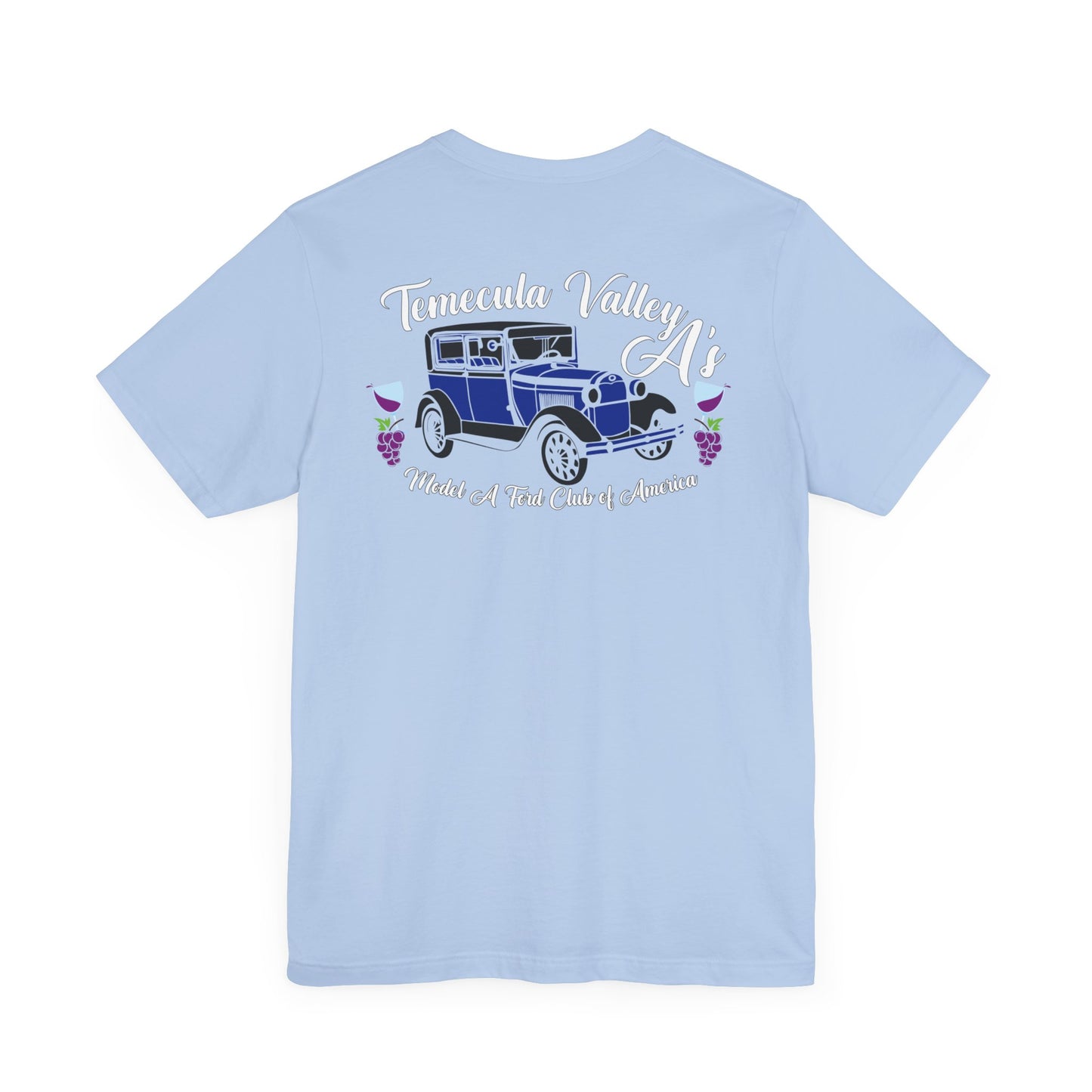 Temecula Valley A's (front and back print) Unisex Jersey Short Sleeve Tee